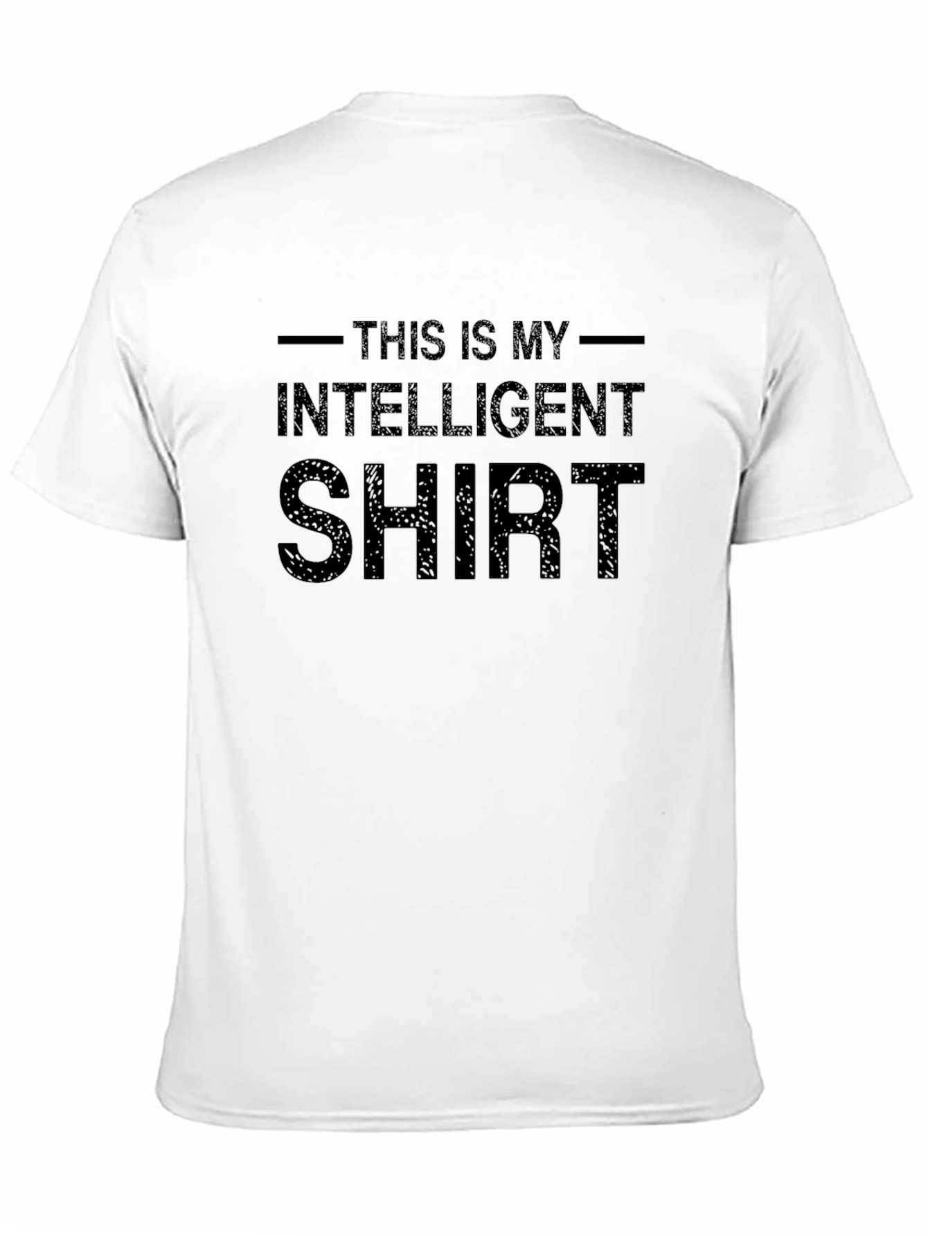 Black Intelligent Shirt Graphic Tee - Men's Black T-Shirt view 11