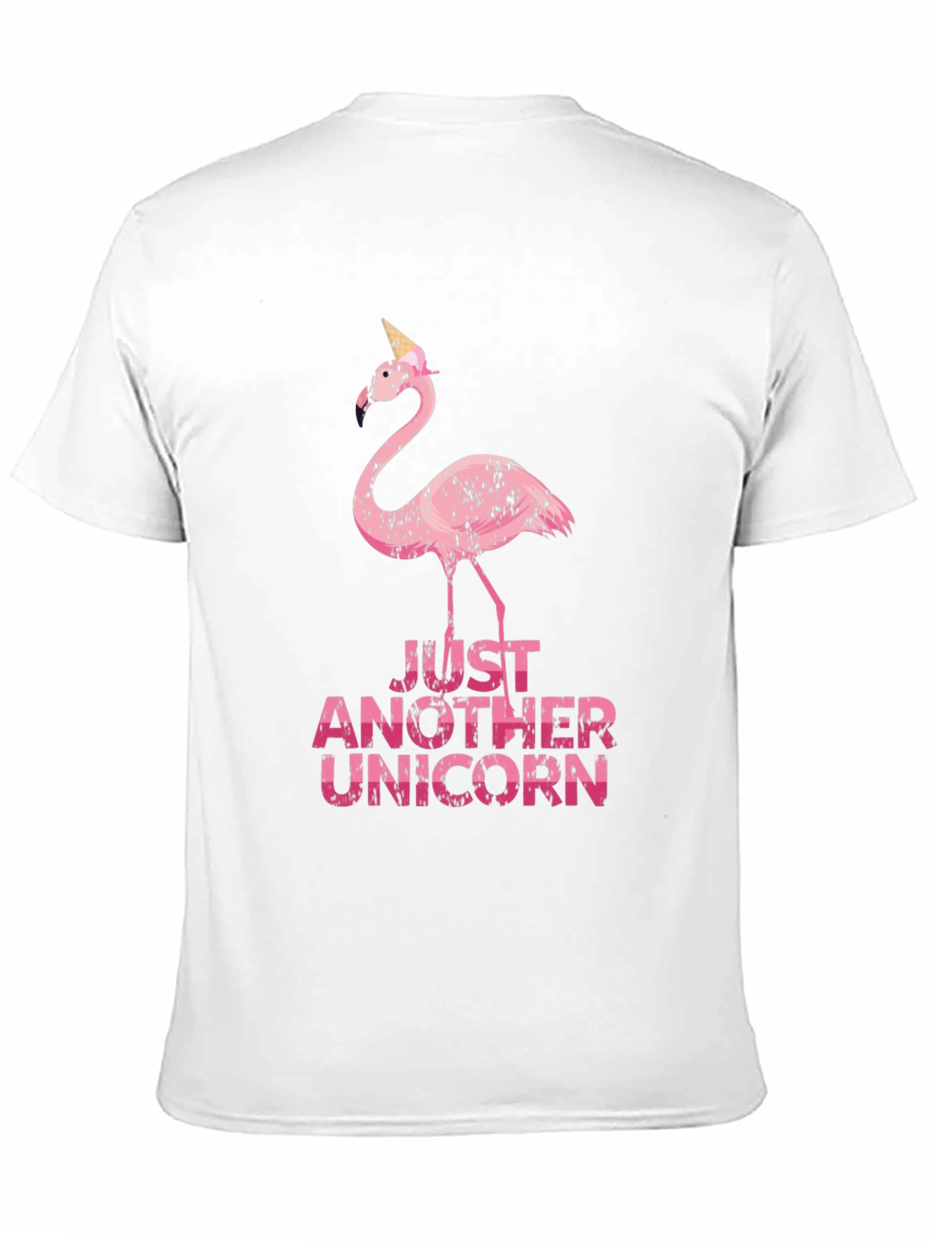Black Funny Flamingo Unicorn Graphic Tee view 11