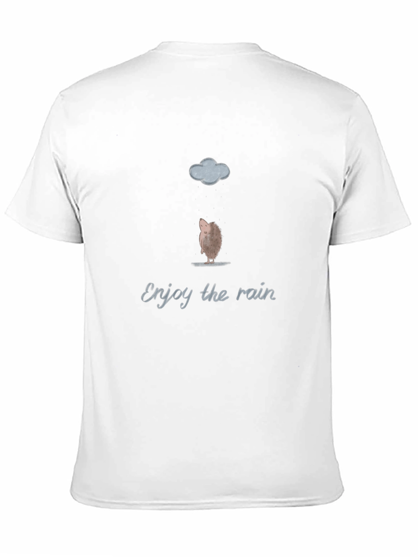 Black Enjoy the Rain Hedgehog Graphic Tee view 11
