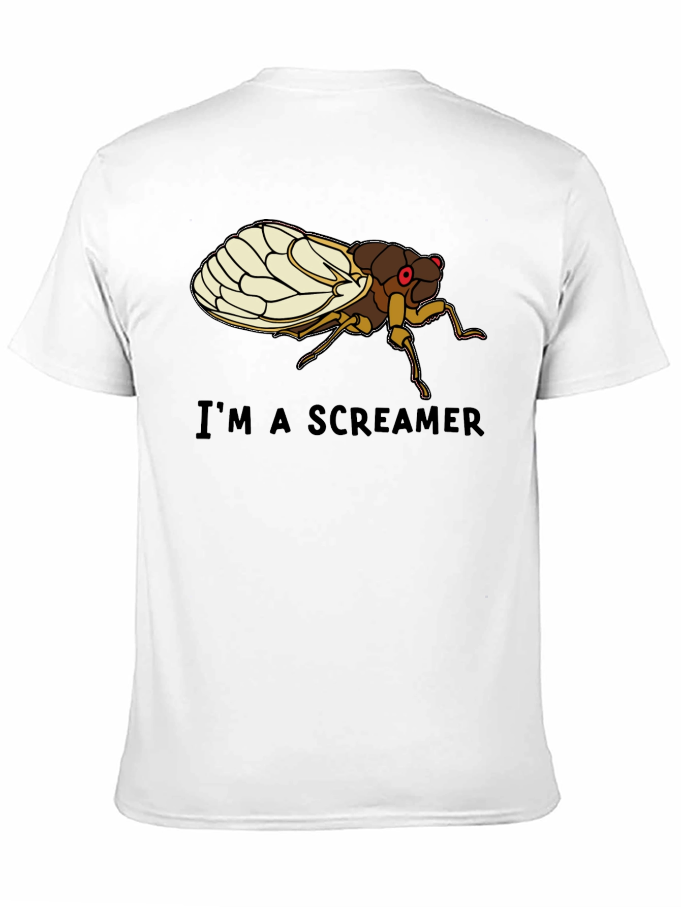 Black I'm a Screamer Cicada T-Shirt view 11