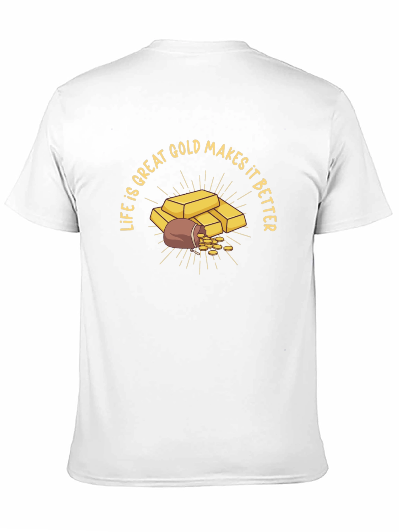 Black Life is Great Gold Makes it Better Graphic T-Shirt view 11