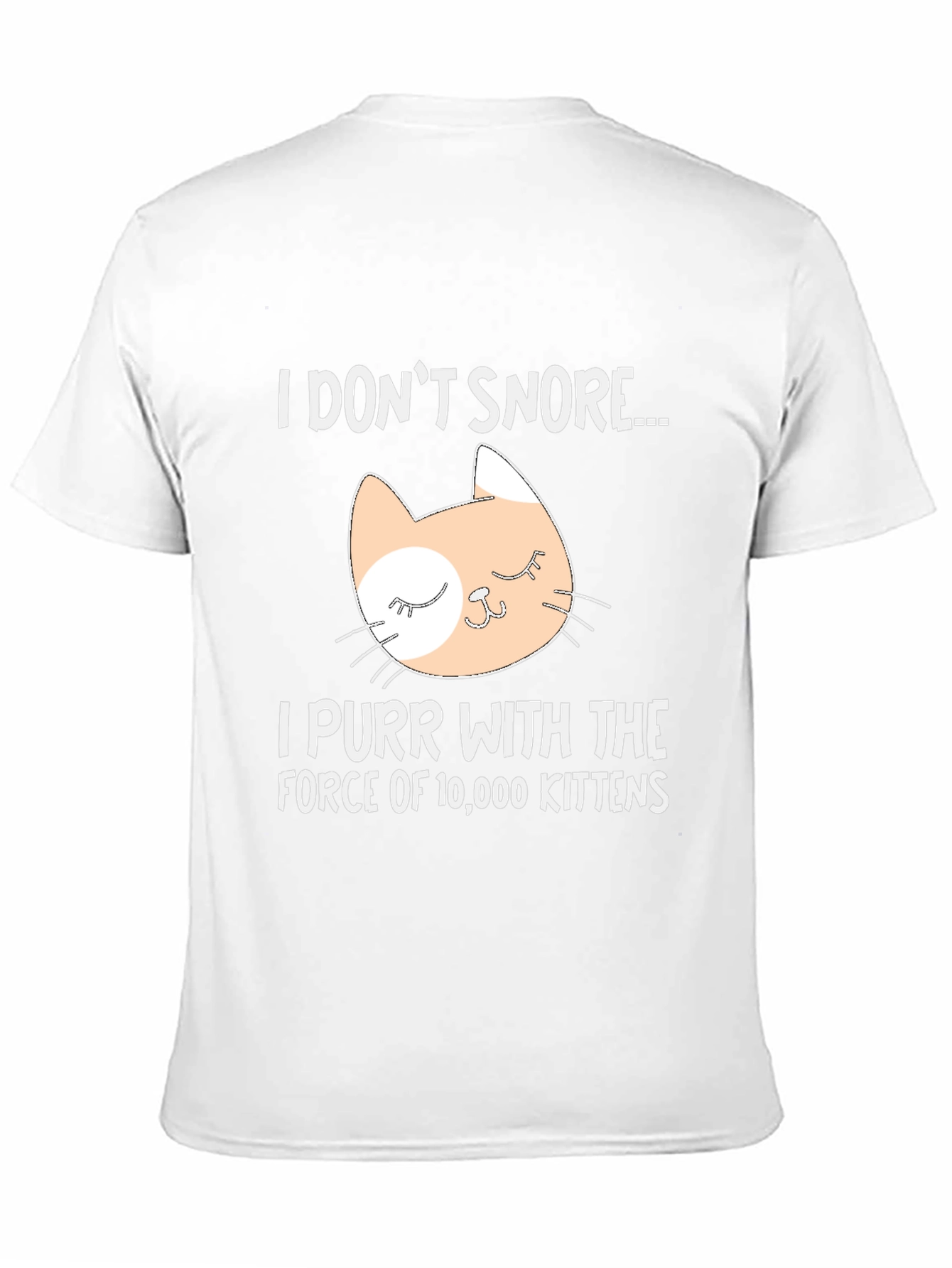 Black I Don't Snore Cat T-Shirt - Purr Power! view 11