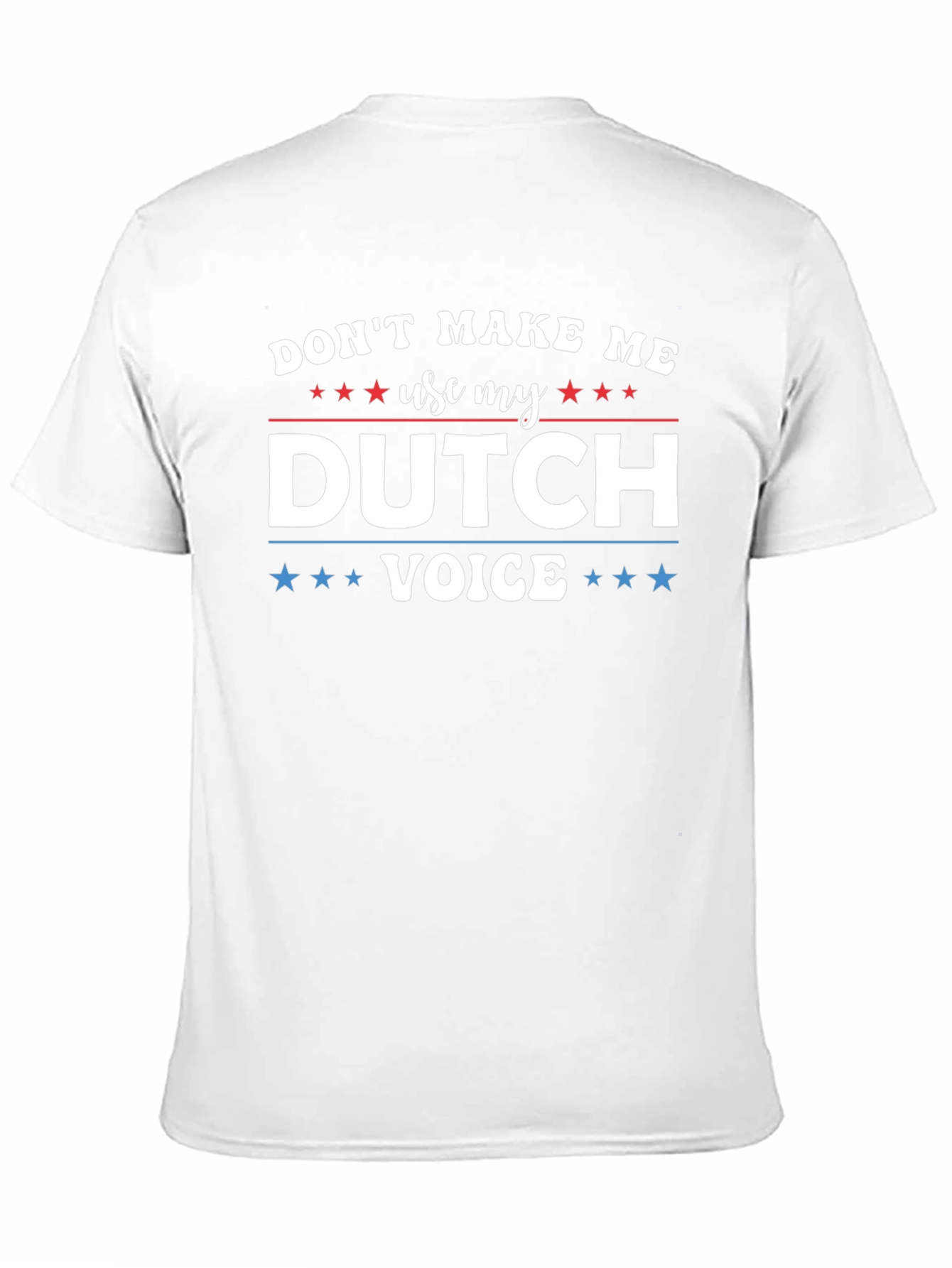 Black Funny Dutch Voice T-Shirt view 11