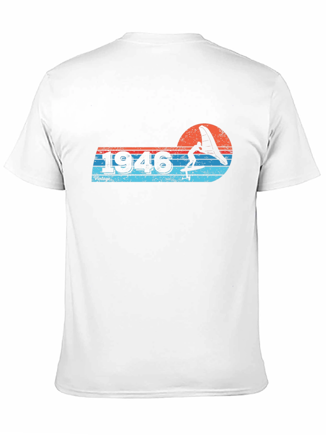 Black Vintage 1946 Windsurfer T-Shirt view 11