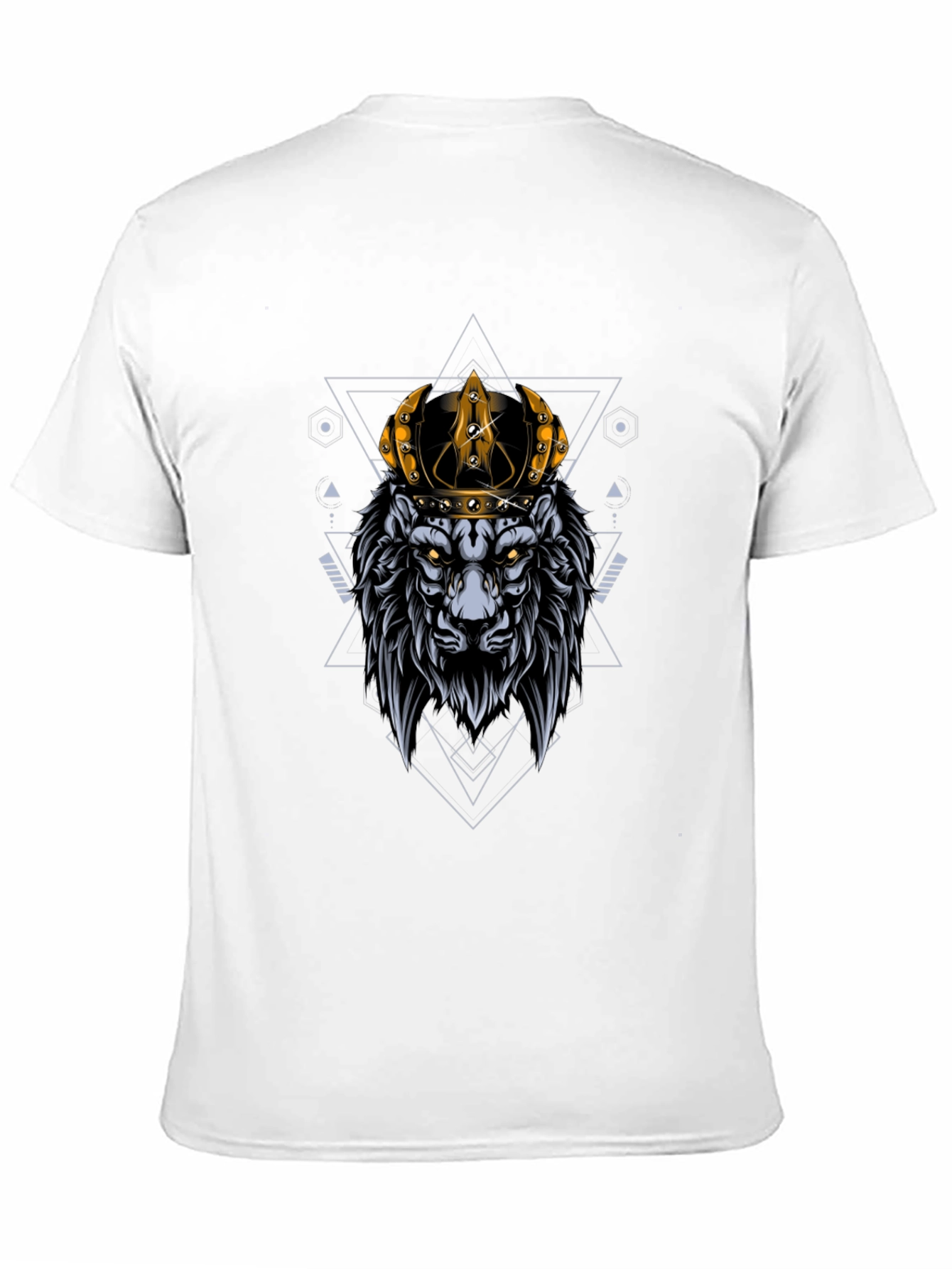 Black Lion King Graphic Tee - Black Cotton T-Shirt view 11