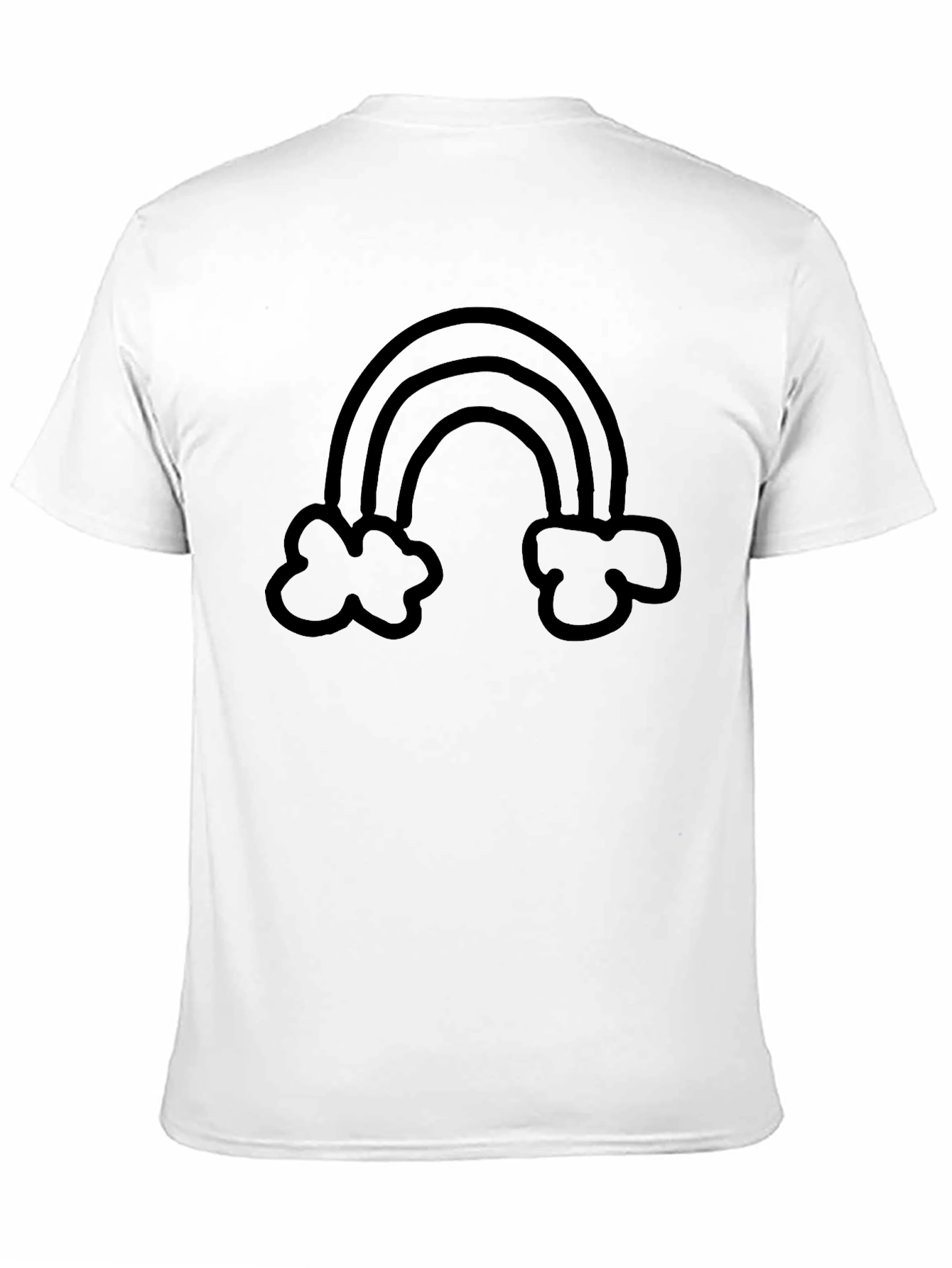 Black Black Rainbow Graphic Tee - Men's Short Sleeve Casual Shirt view 11