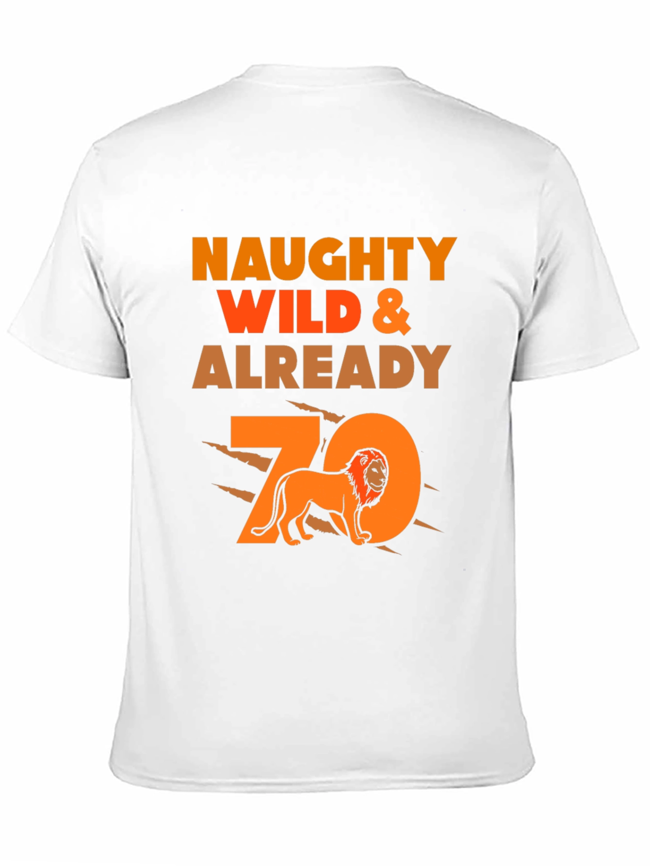 Black Naughty Wild & Already 70 T-Shirt Lion Graphic Tee view 11