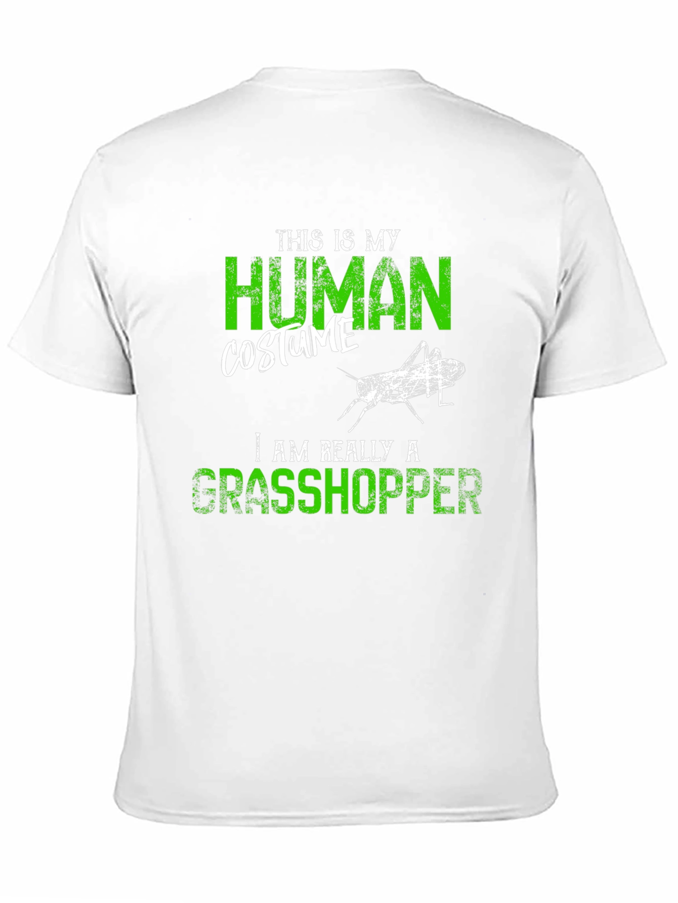 Black Human Costume Grasshopper Graphic Tee view 11