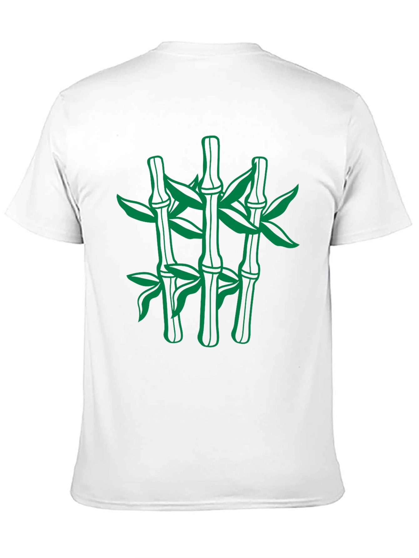 Black Bamboo Graphic Black T-Shirt - Nature Inspired Design view 11