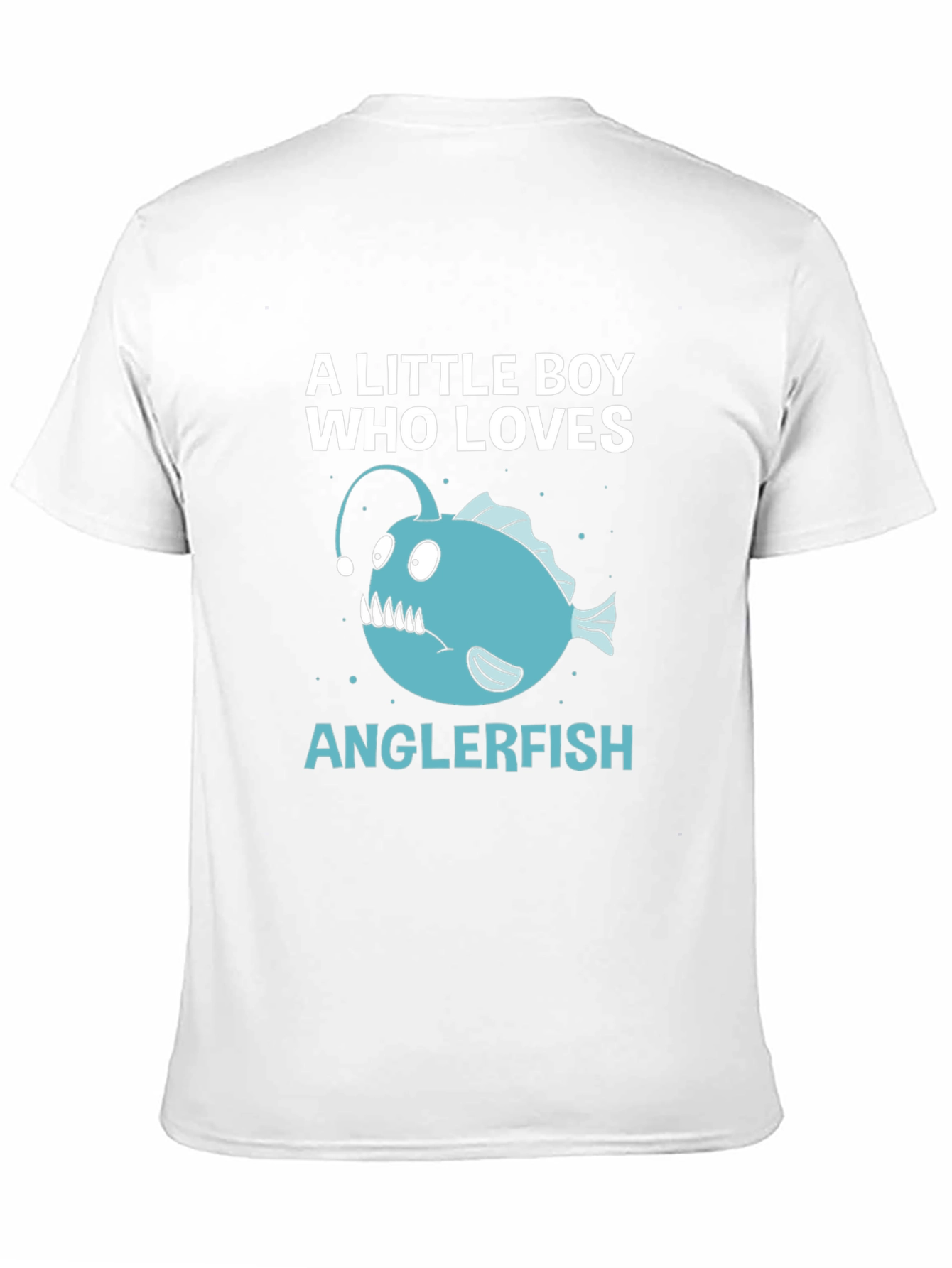 Black Anglerfish Lover T-Shirt - Boys Novelty Tee view 11