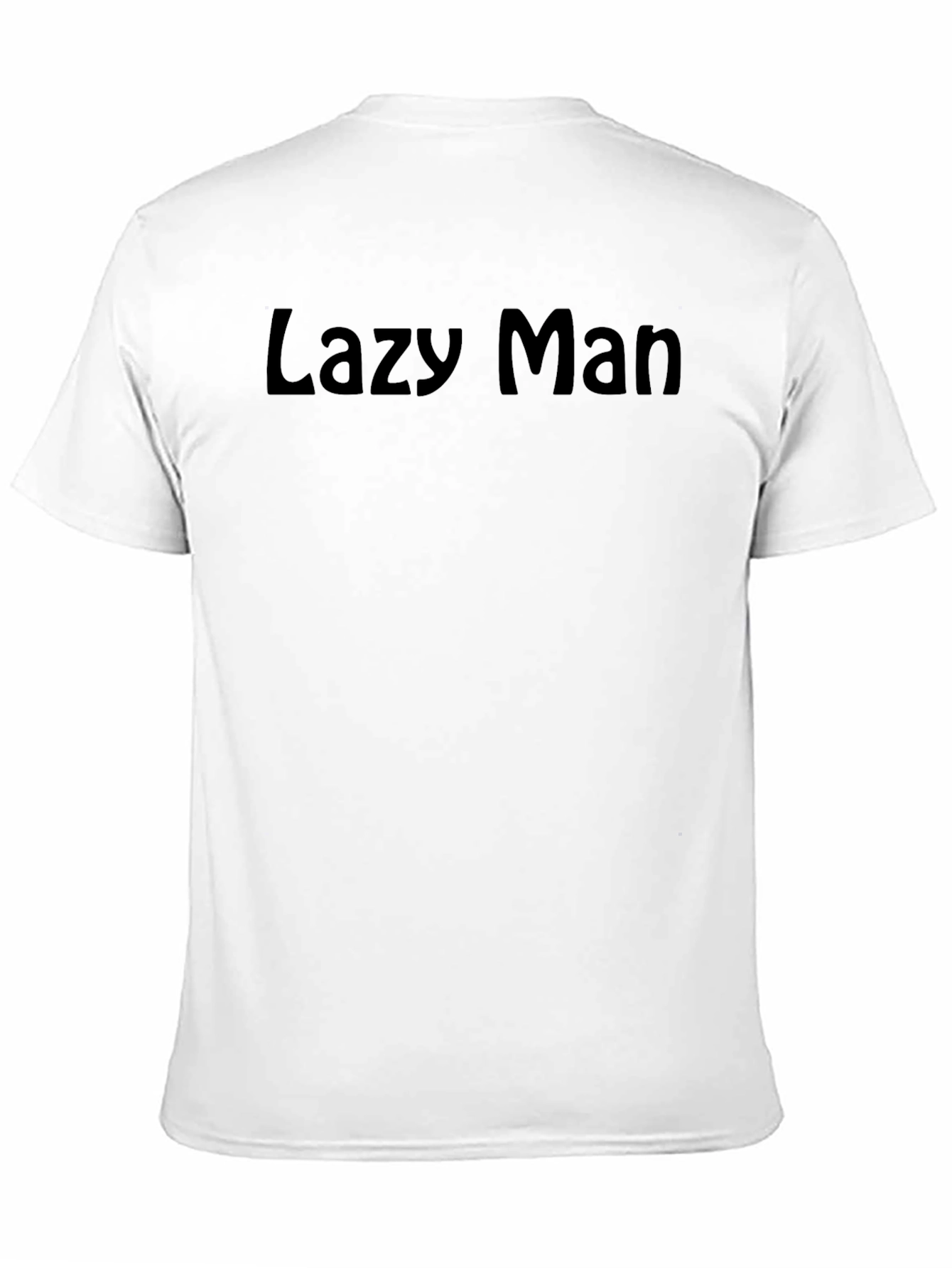 Black Lazy Man Black T-Shirt - Casual Comfort view 11