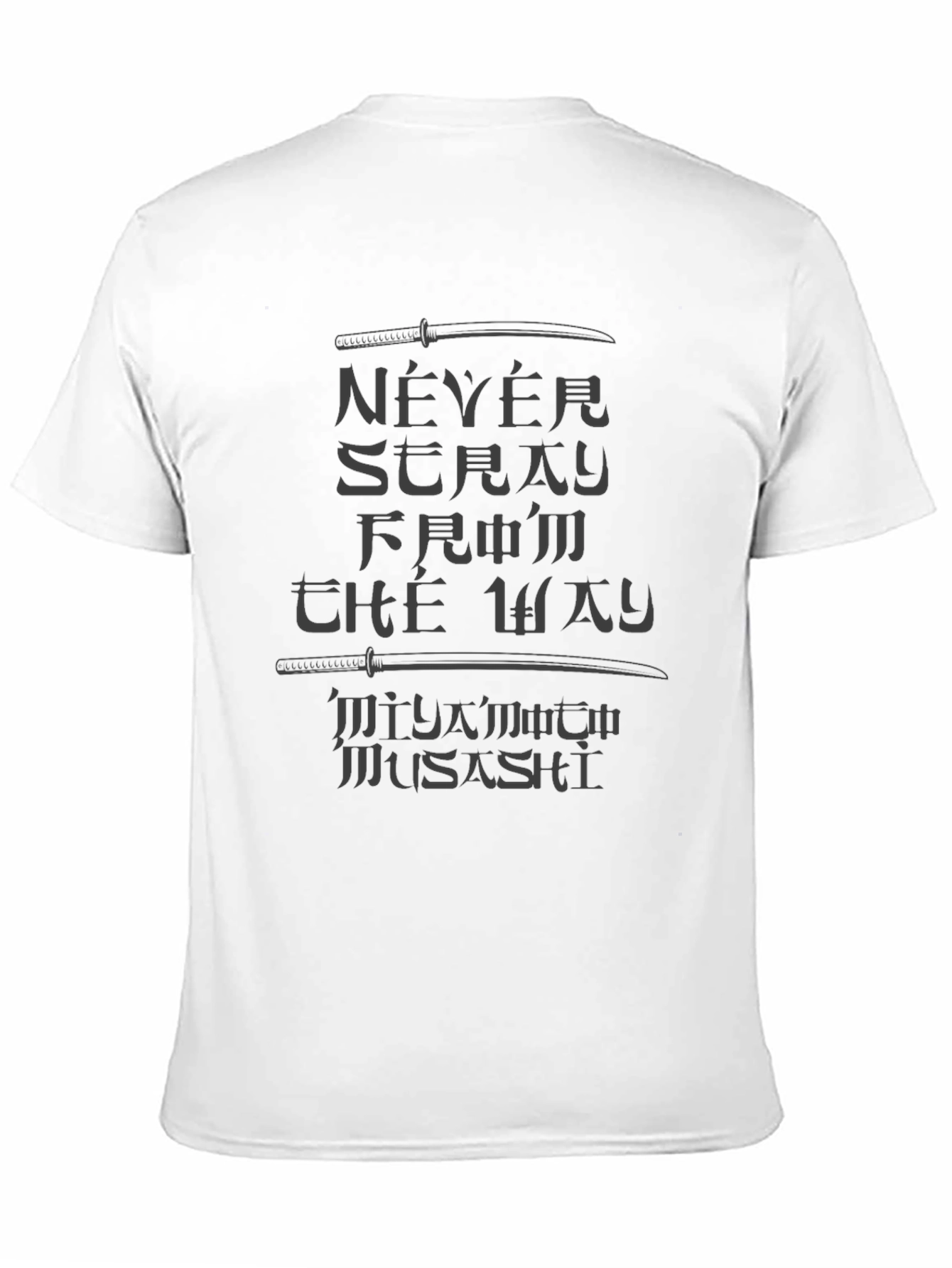 Black Never Stray T-Shirt, The Way, Musashi view 11