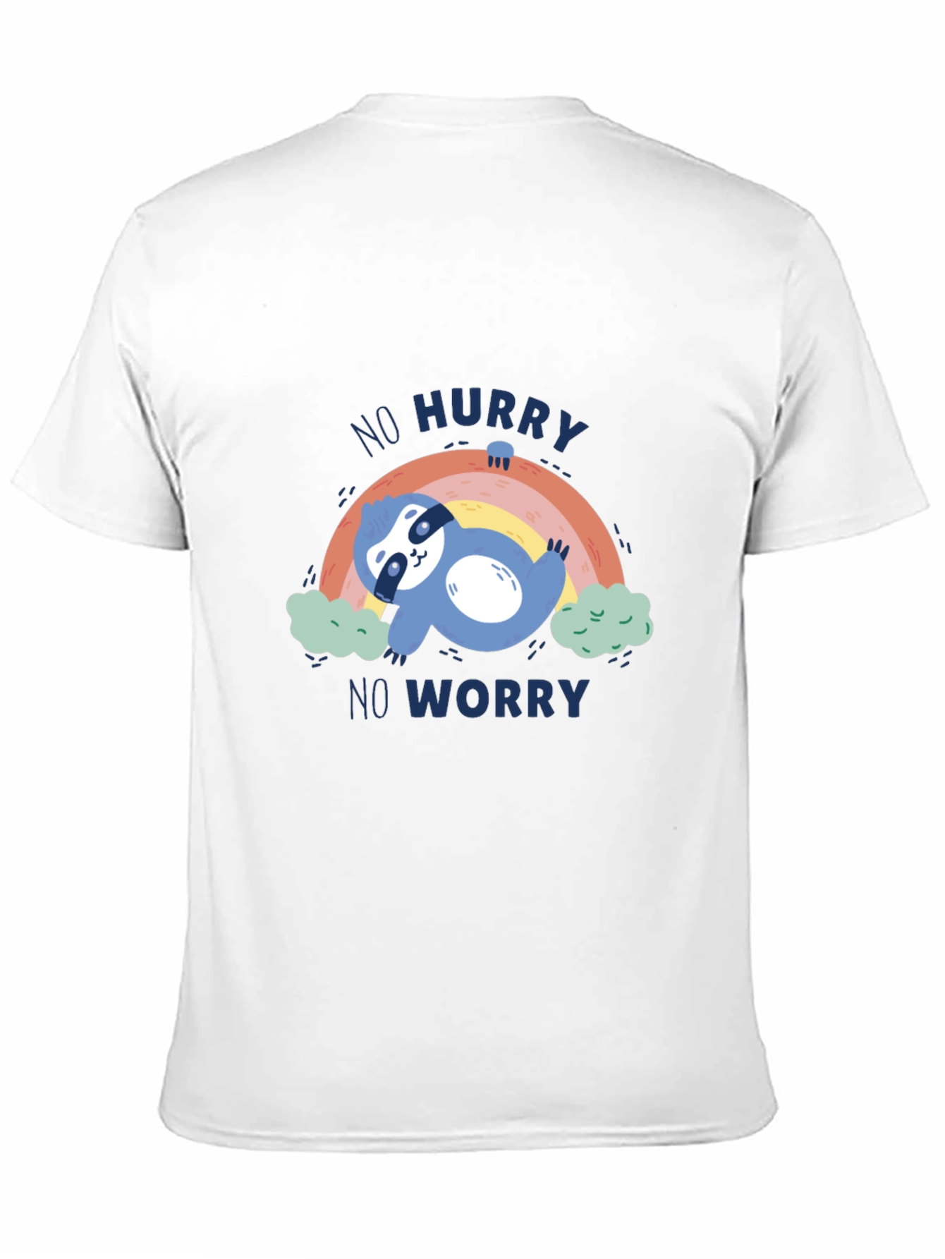 Black No Hurry No Worry Sloth Graphic Tee - Relaxed Fit view 11