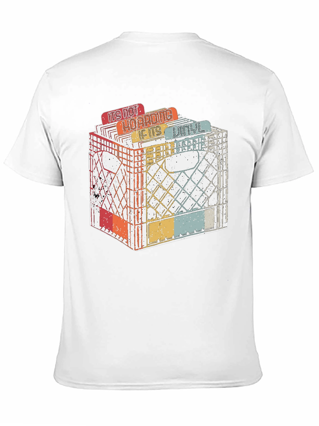 Black Vintage Vinyl Record Collector T-Shirt view 11