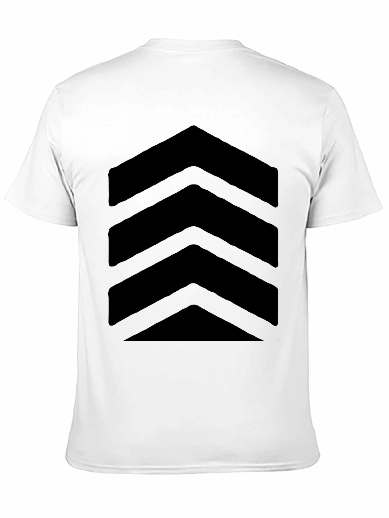 Black Bold Chevron Graphic Tee - Modern Style view 11