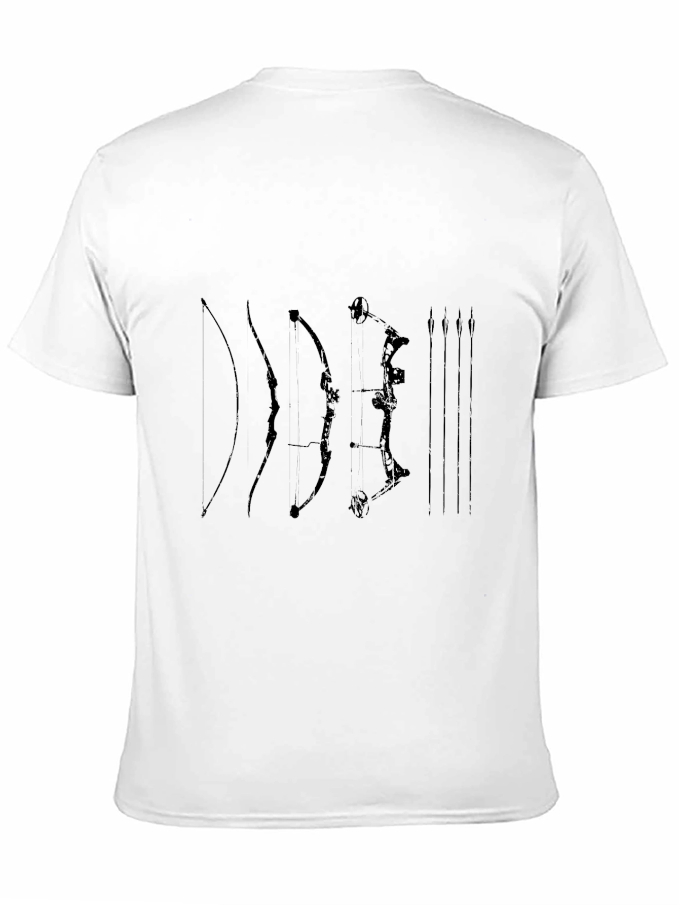 Black Archery Bows T-Shirt Black Cotton view 11