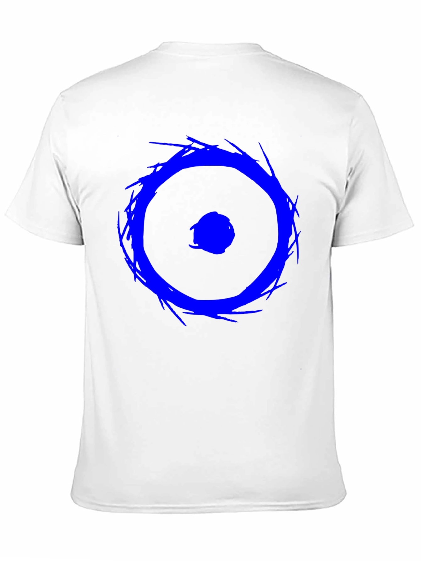 Black Blue Eye Graphic Tee - Black Cotton Casual Shirt view 11