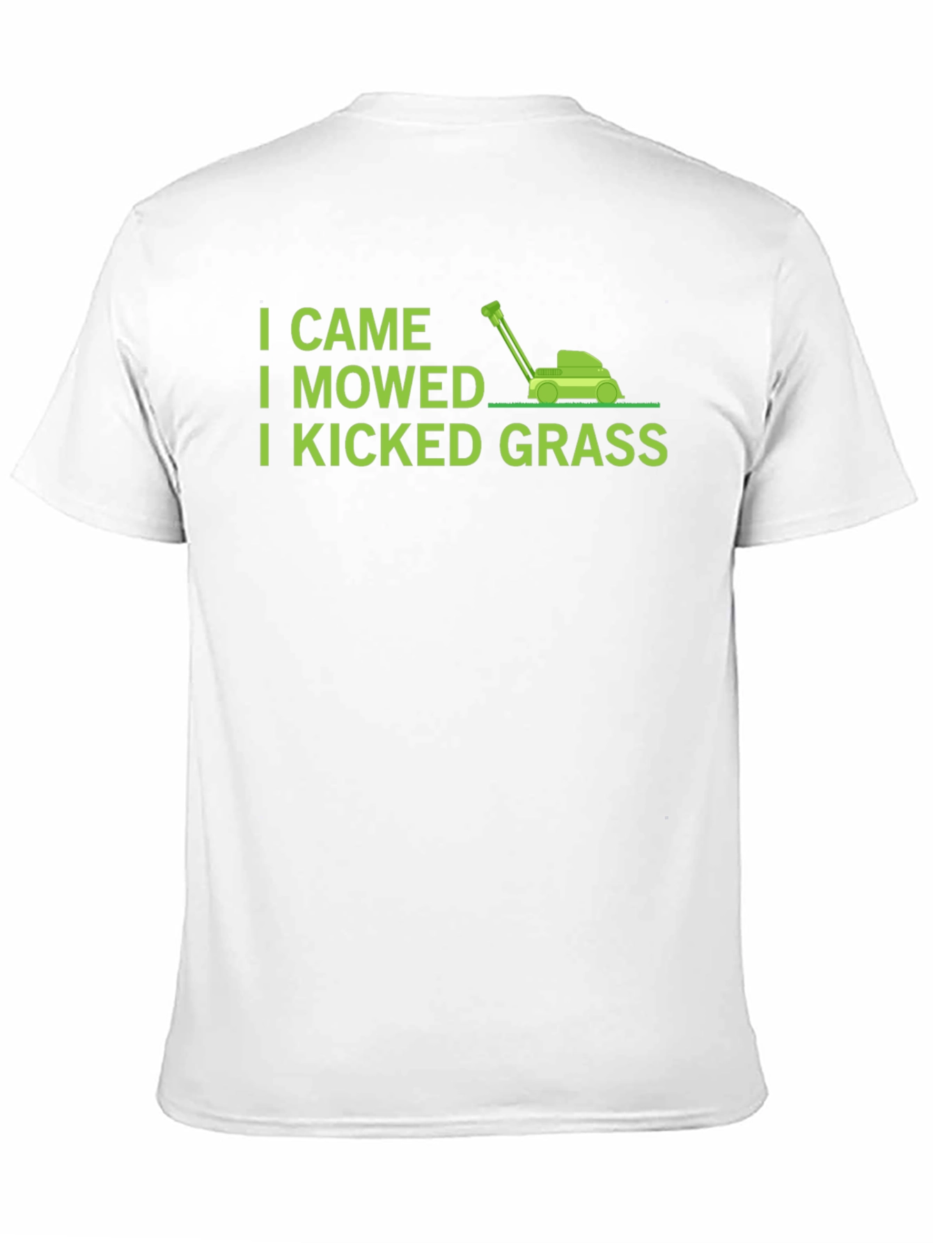 Black I Came I Mowed I Kicked Grass T-Shirt view 11