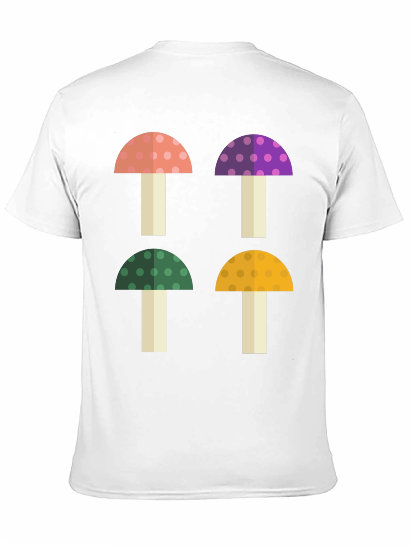 Black Funky Mushroom Graphic Tee - Novelty Shirt view 11