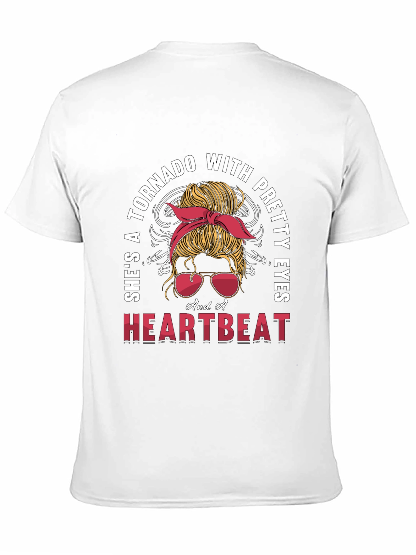 Black Tornado with Pretty Eyes Graphic Tee view 11