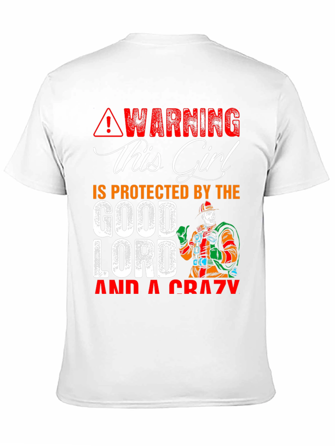 Warning This Girl is Protected Graphic T-Shirt - 11