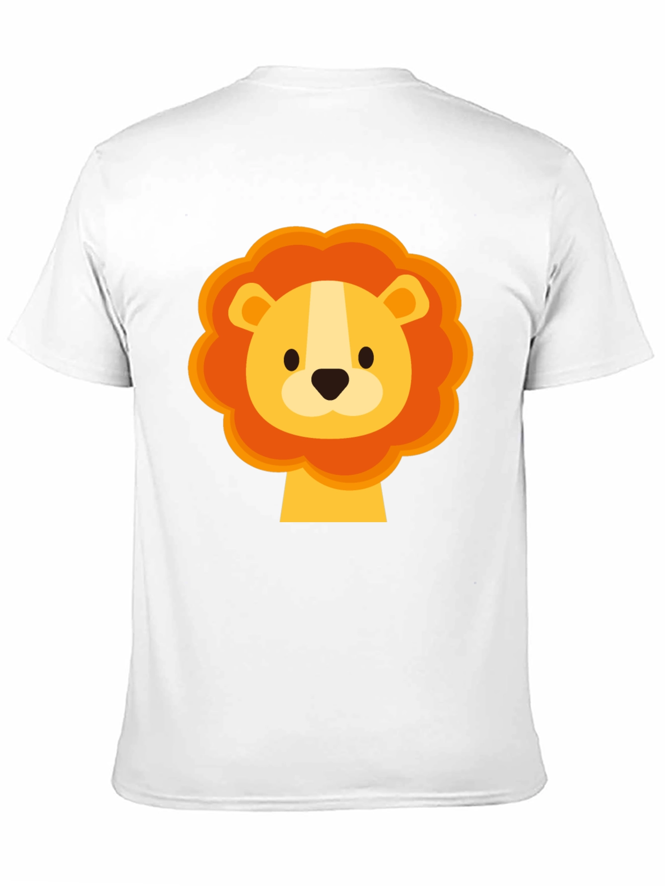 Black Cute Lion Graphic Black T-Shirt view 11