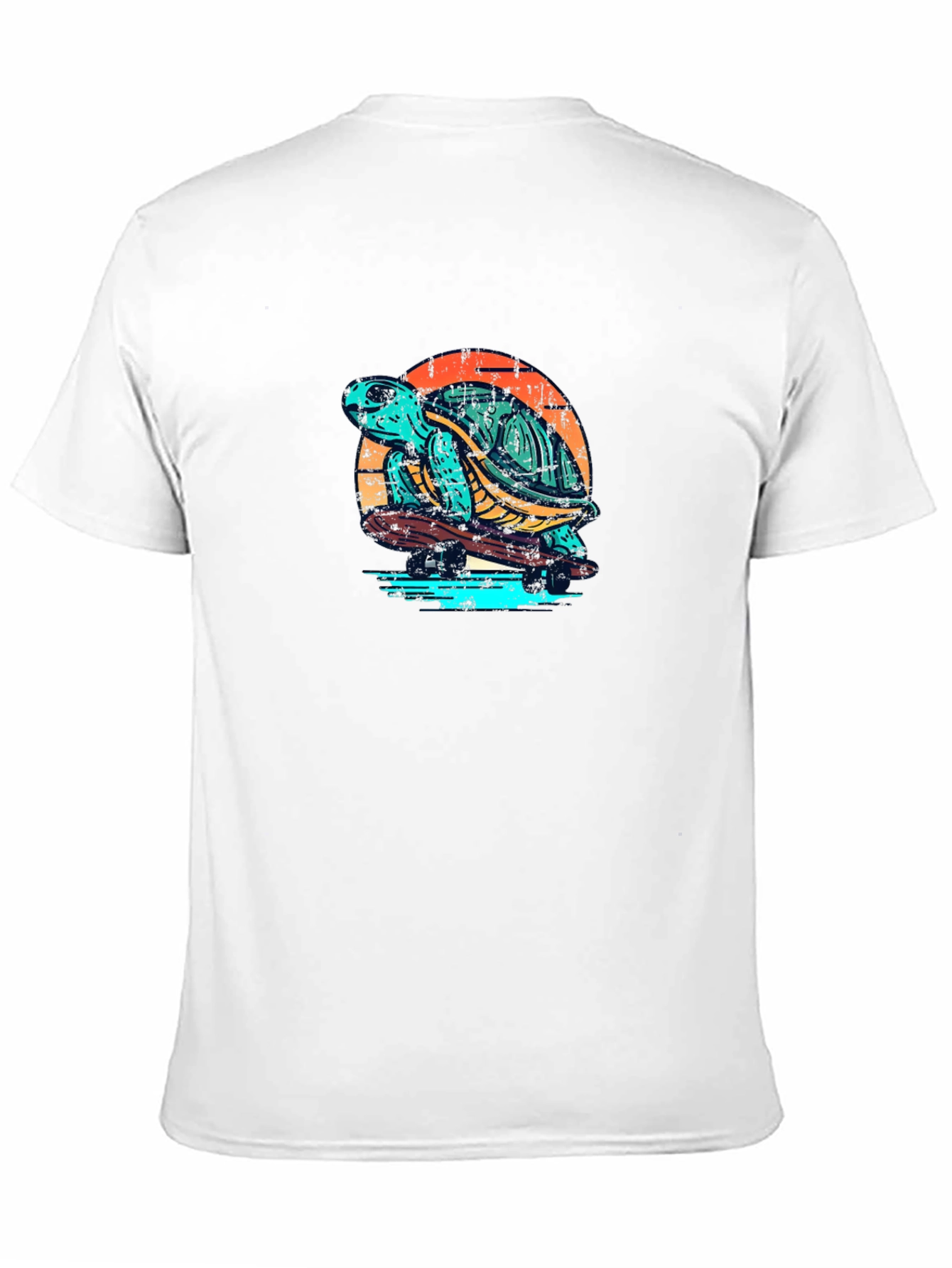 Black Skateboarding Turtle Graphic Tee - Black view 11