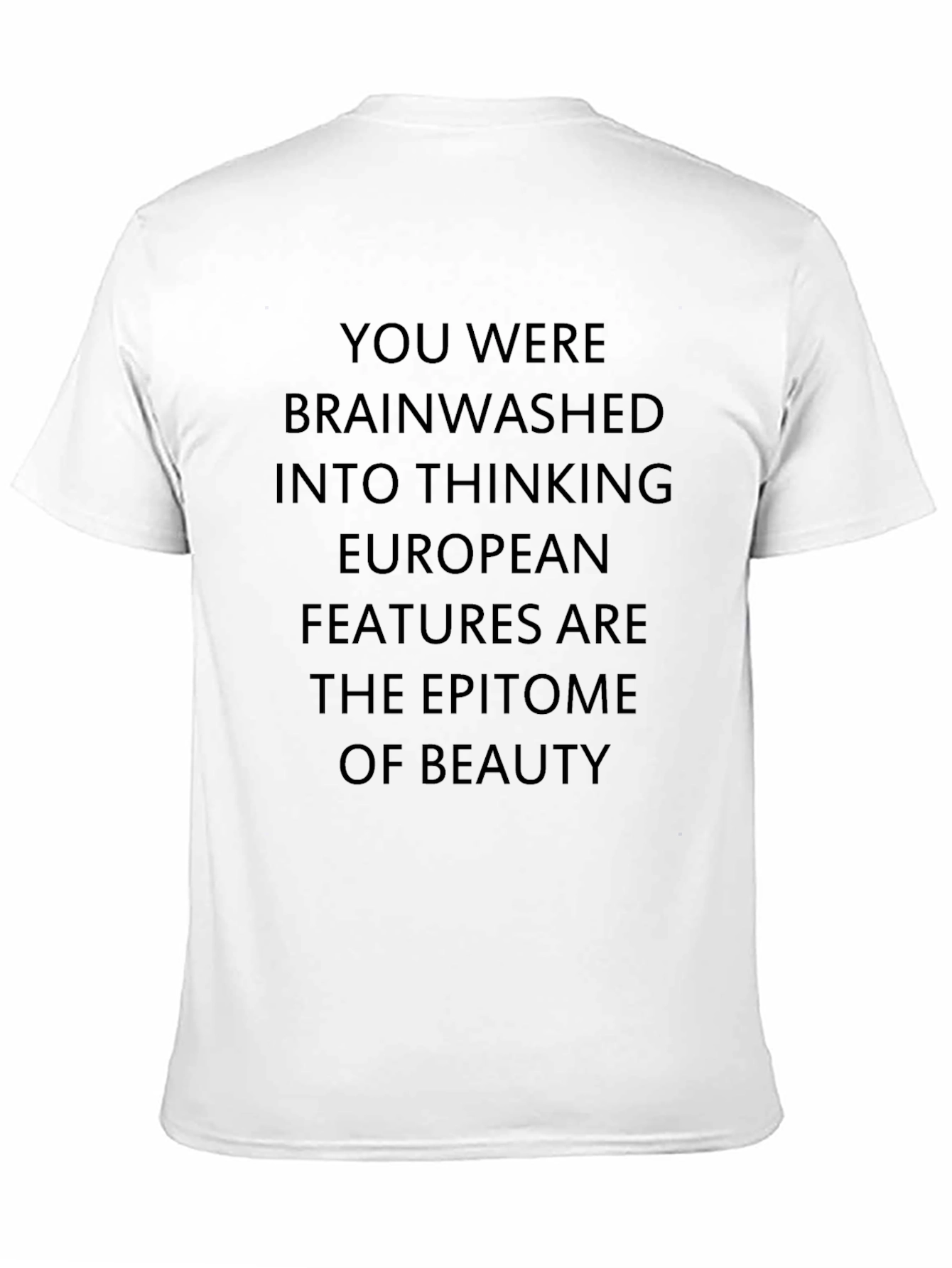 Black Statement T-Shirt: Brainwashed European Beauty view 11