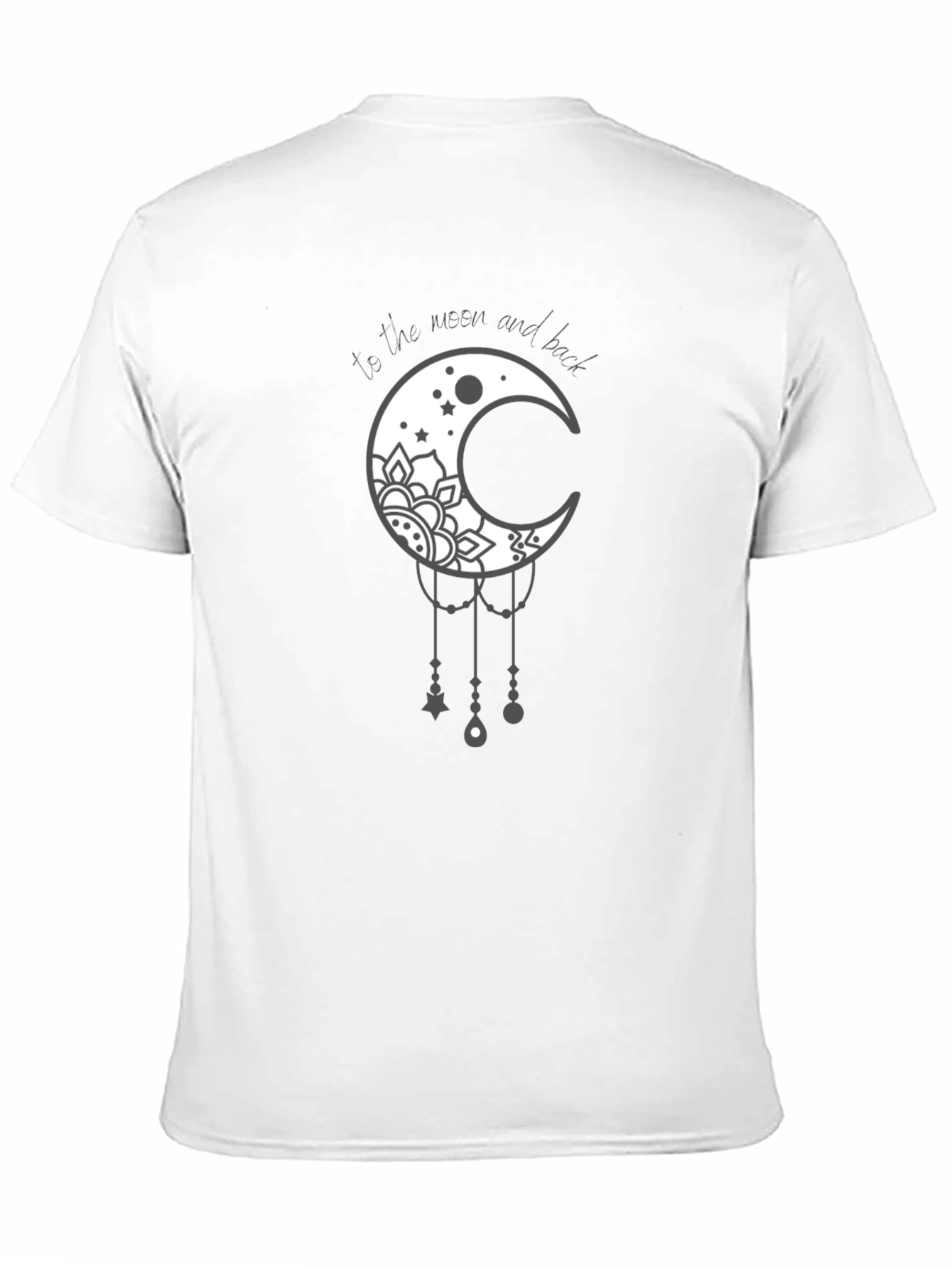 Black Moon and Back Graphic Tee - Stylish Celestial Design view 11