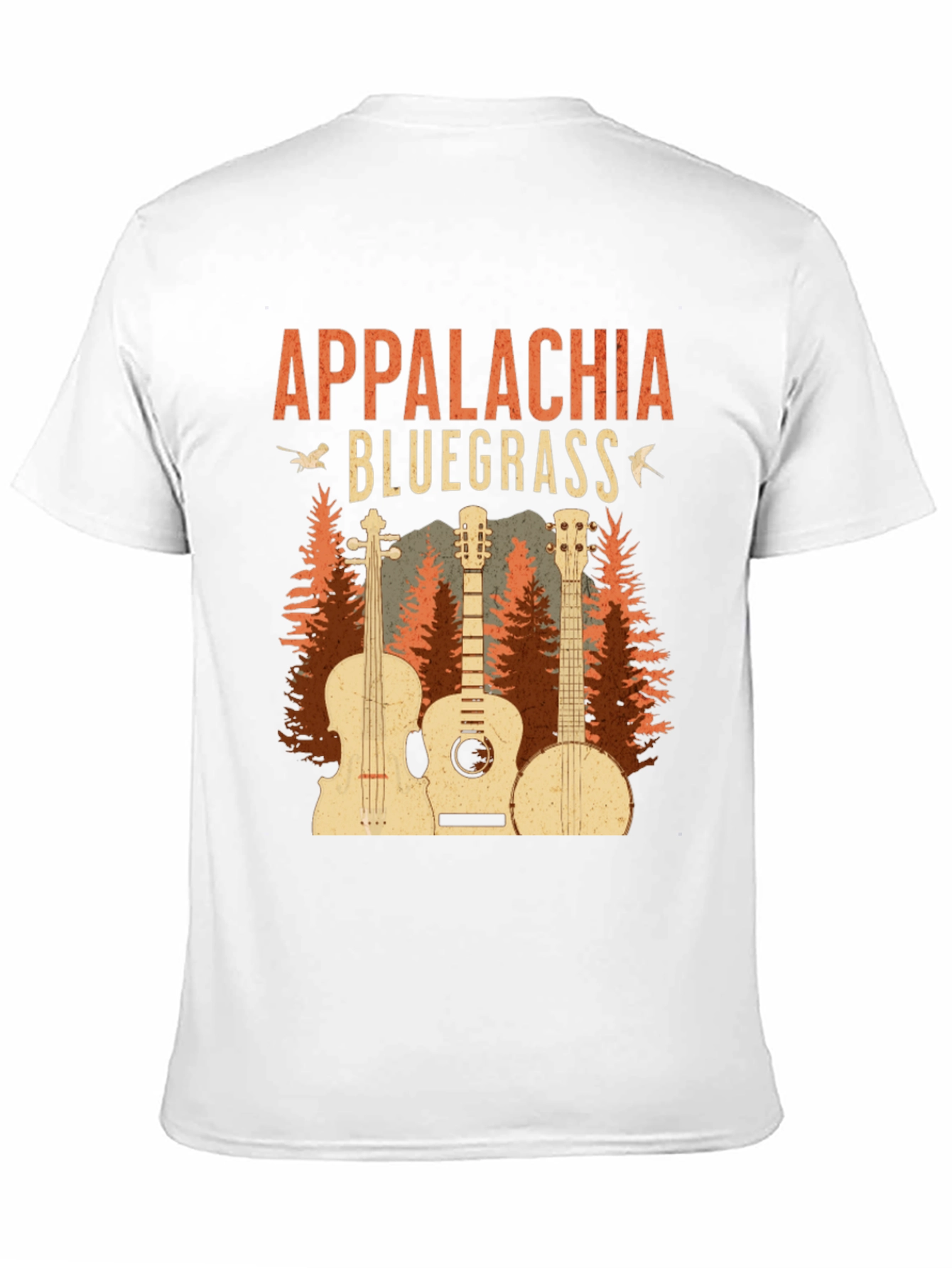 Black Appalachia Bluegrass Music Graphic Tee view 11