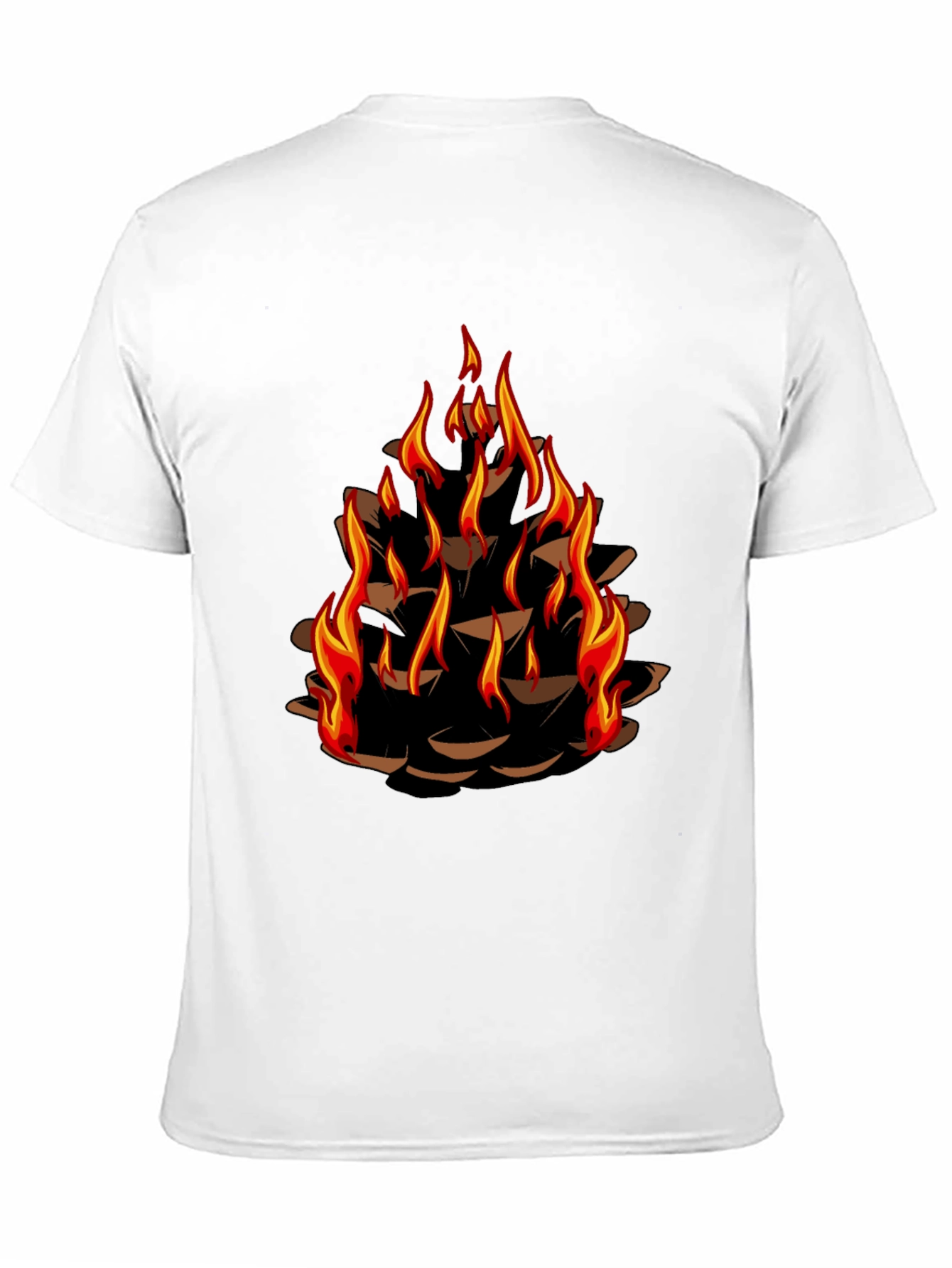 Burning Pinecone Graphic Tee - Black - 11