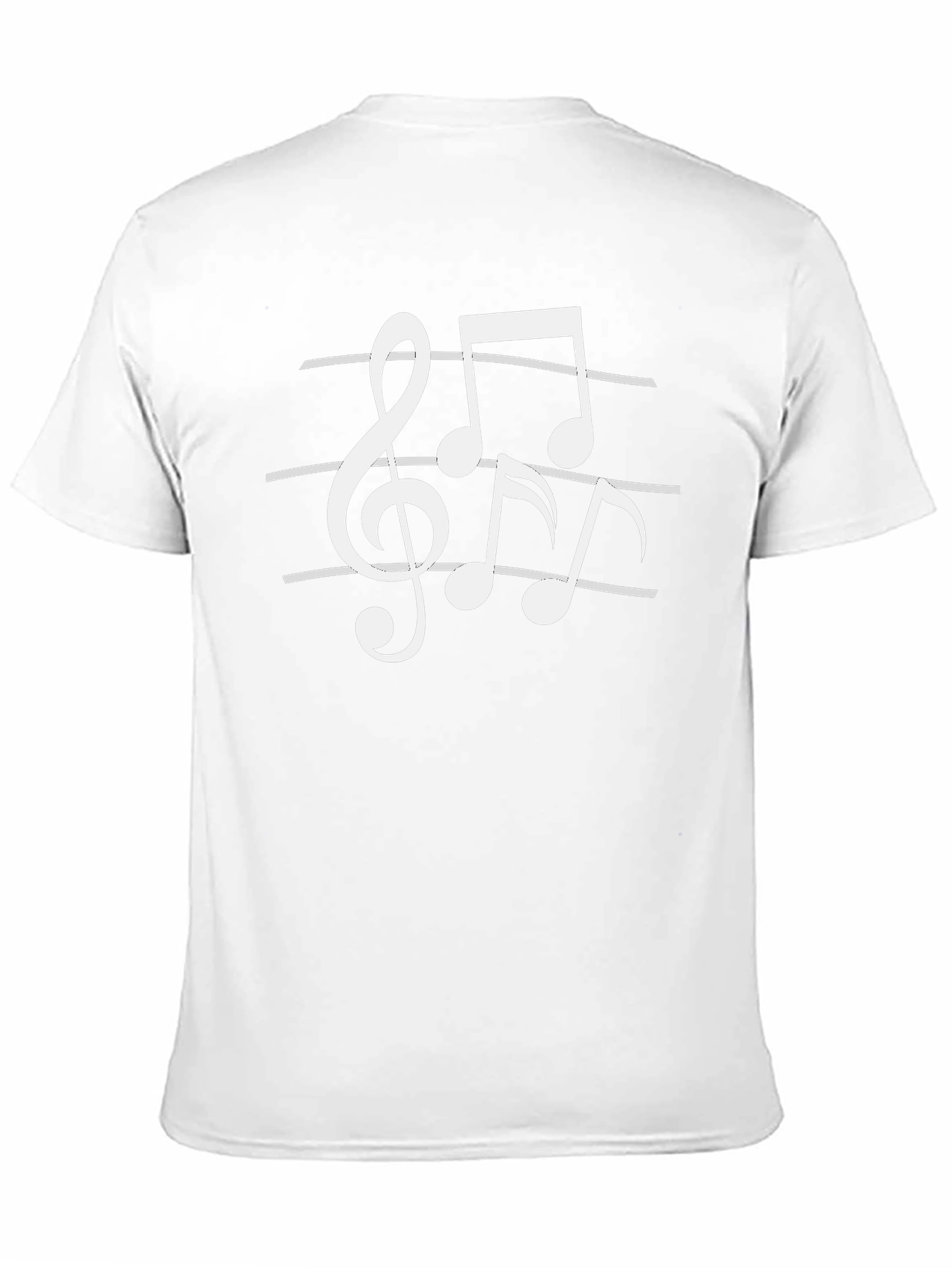 Black Musical Notes Graphic Black T-Shirt view 11