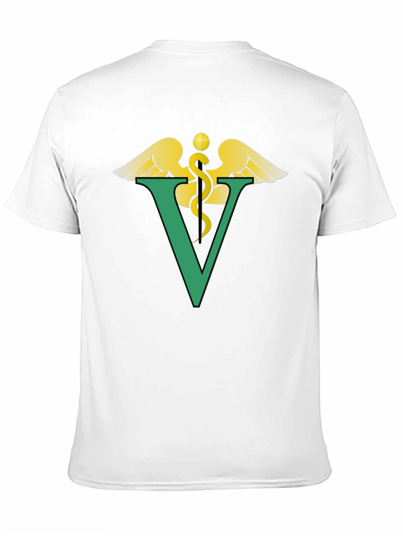 Black Vet Symbol Graphic T-Shirt - Unisex Tee view 11
