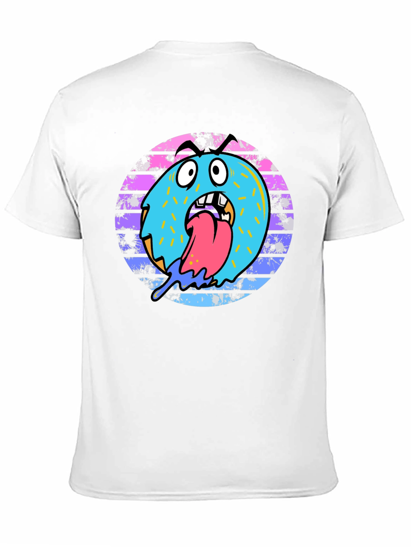 Black Monster Donut Graphic Tee - Black Cotton Blend view 11