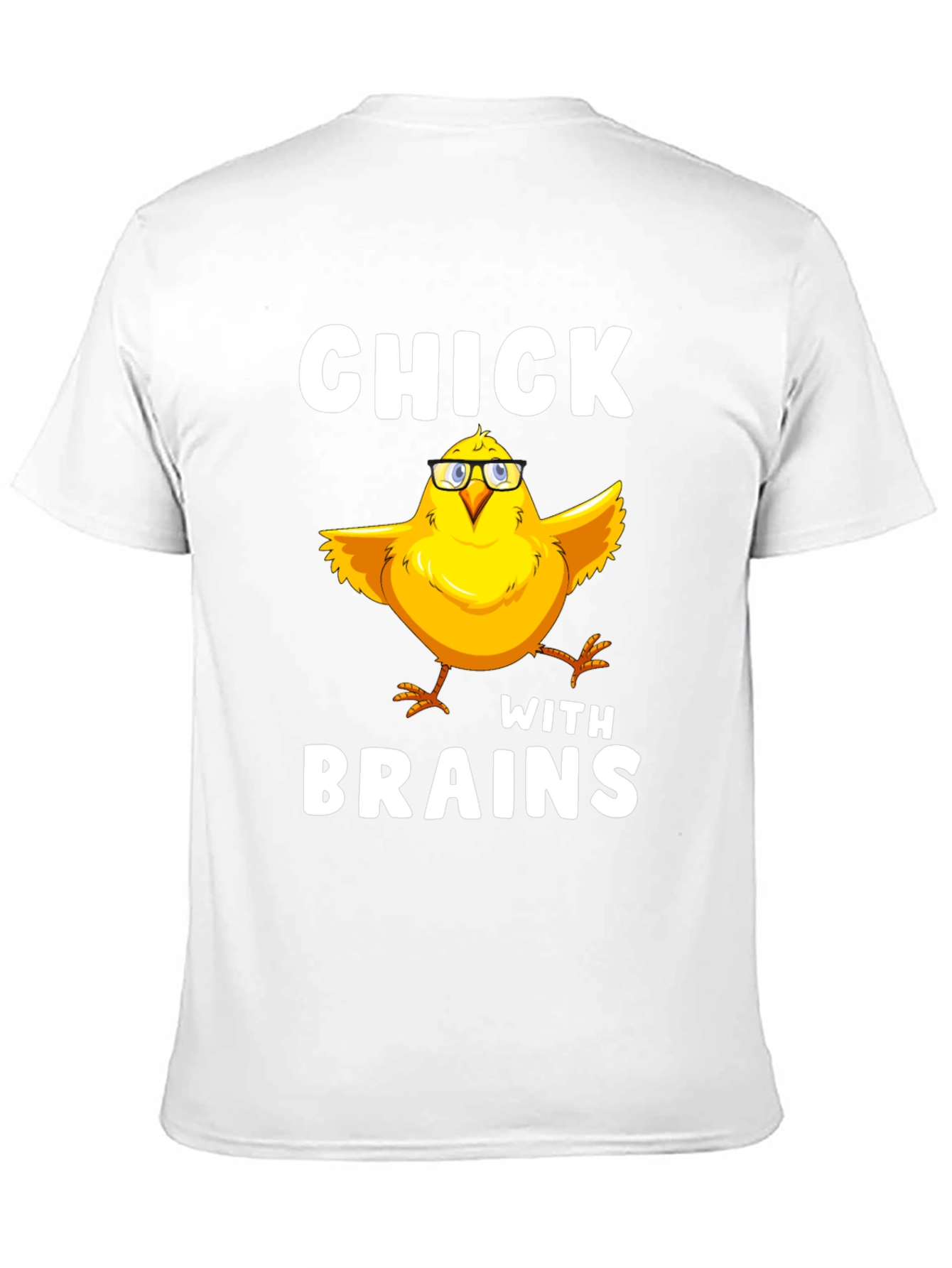 Black Chick With Brains T-Shirt Funny Bird Lover Tee view 11