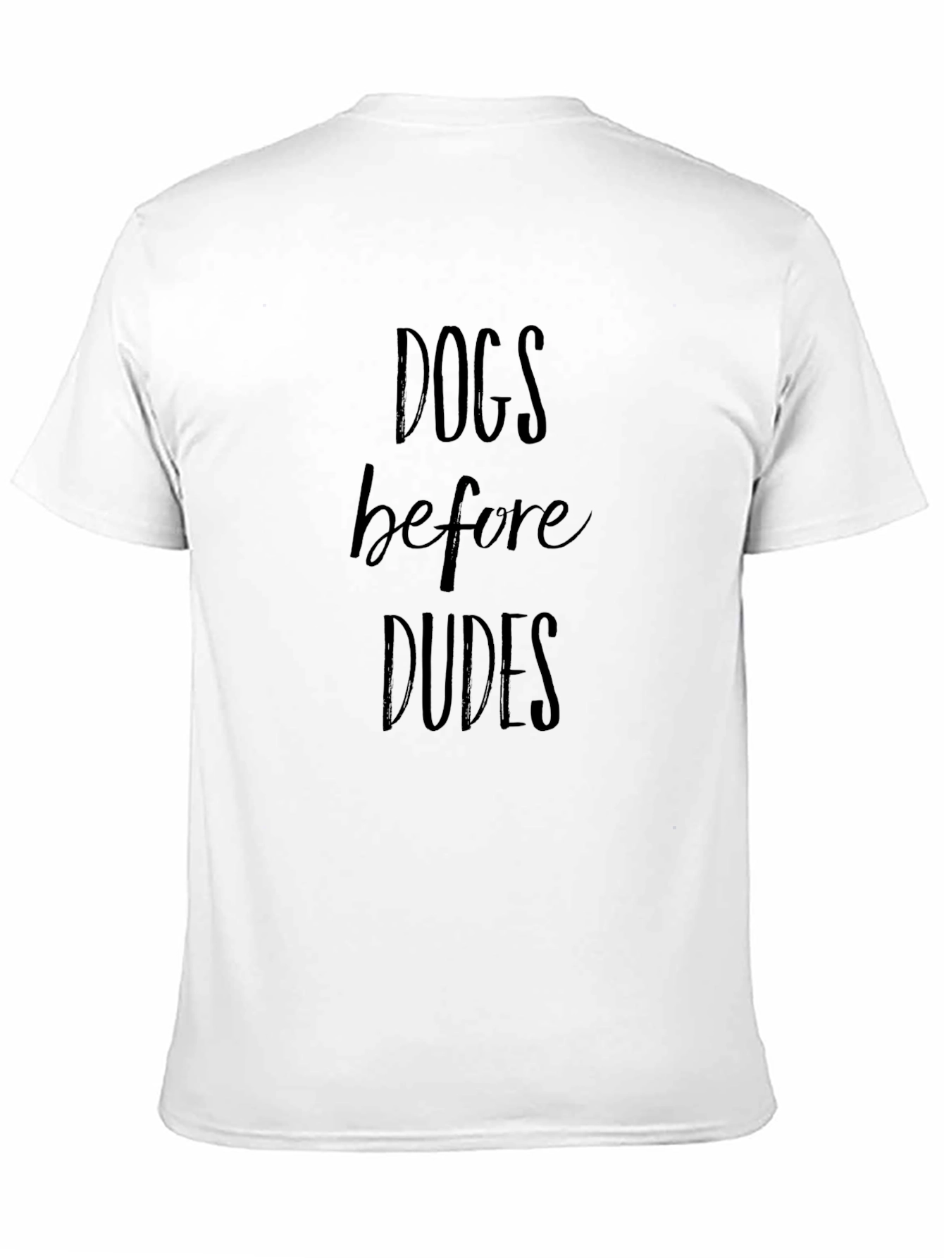 Dogs Before Dudes Crewneck Tee - 11