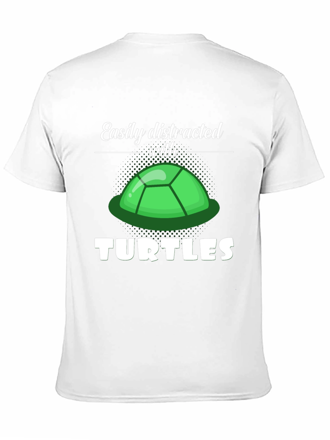 Black Easily Distracted With Turtles Graphic Tee view 11