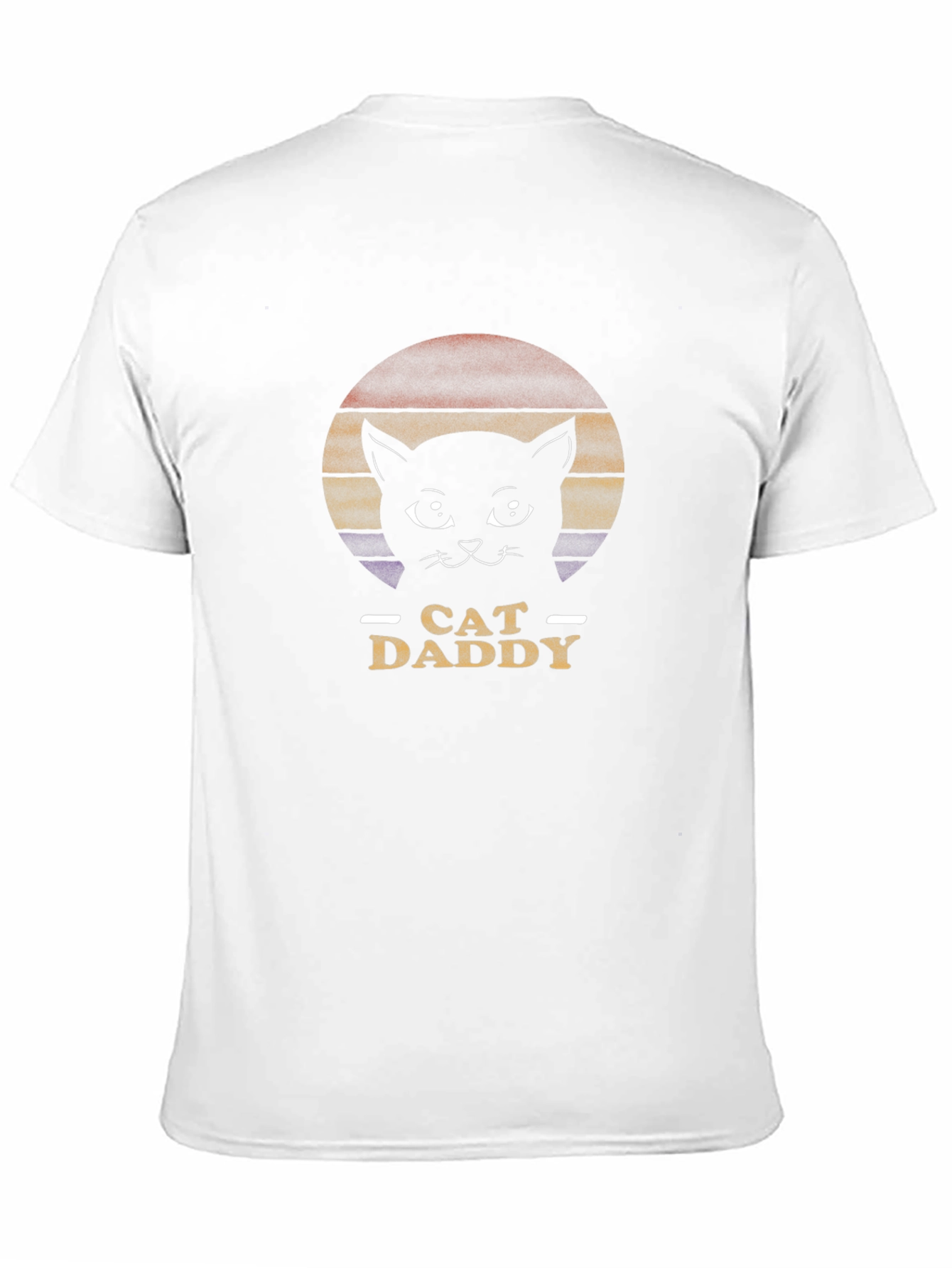 Black Cat Daddy Retro Black T-Shirt view 11