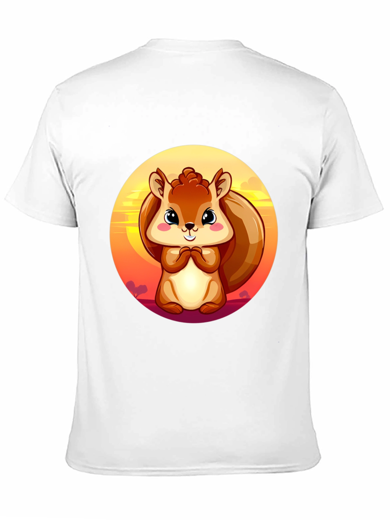 Black Squirrel Graphic Black T-Shirt view 11