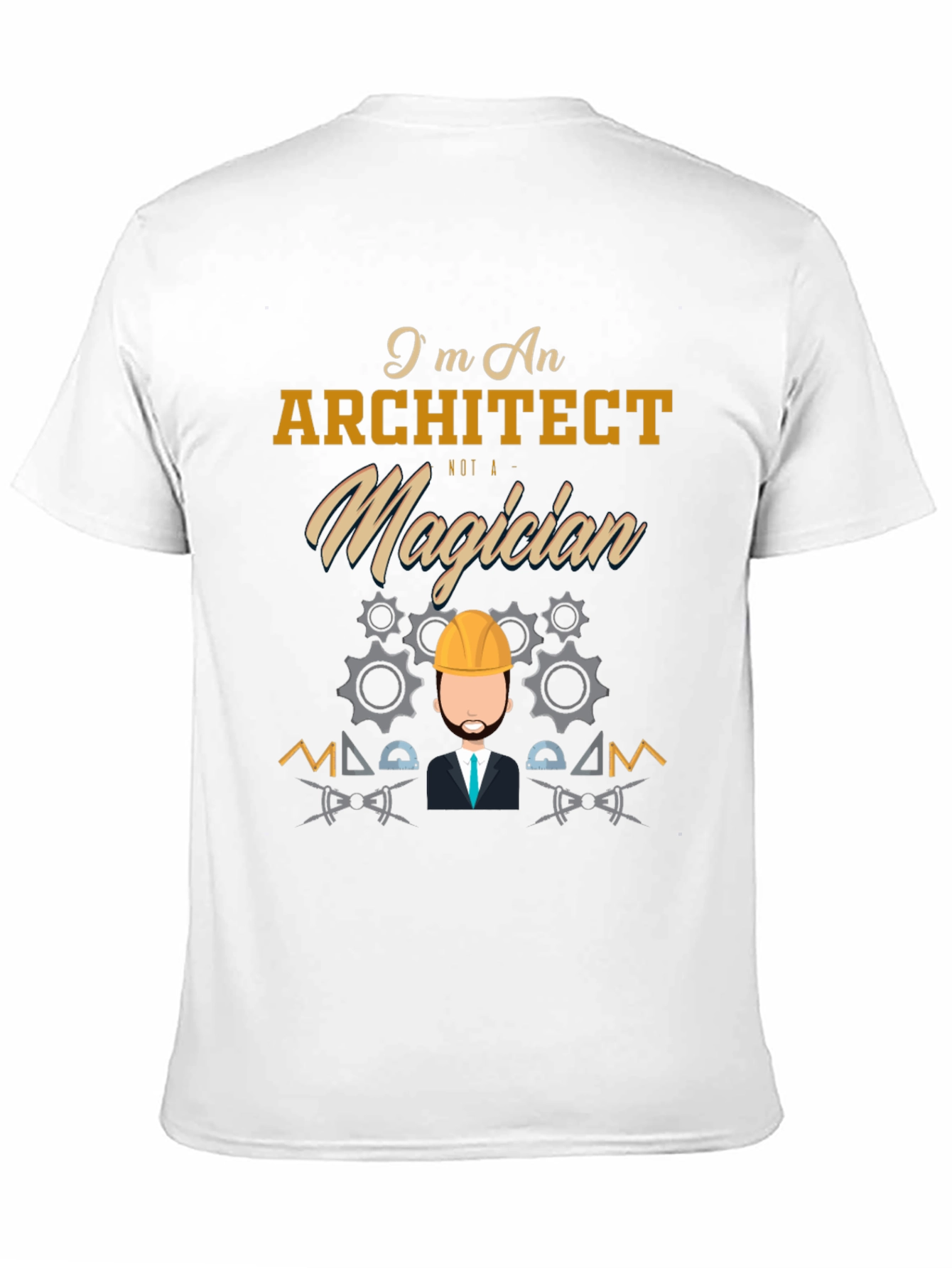 Black Architect Not a Magician Graphic Tee view 11