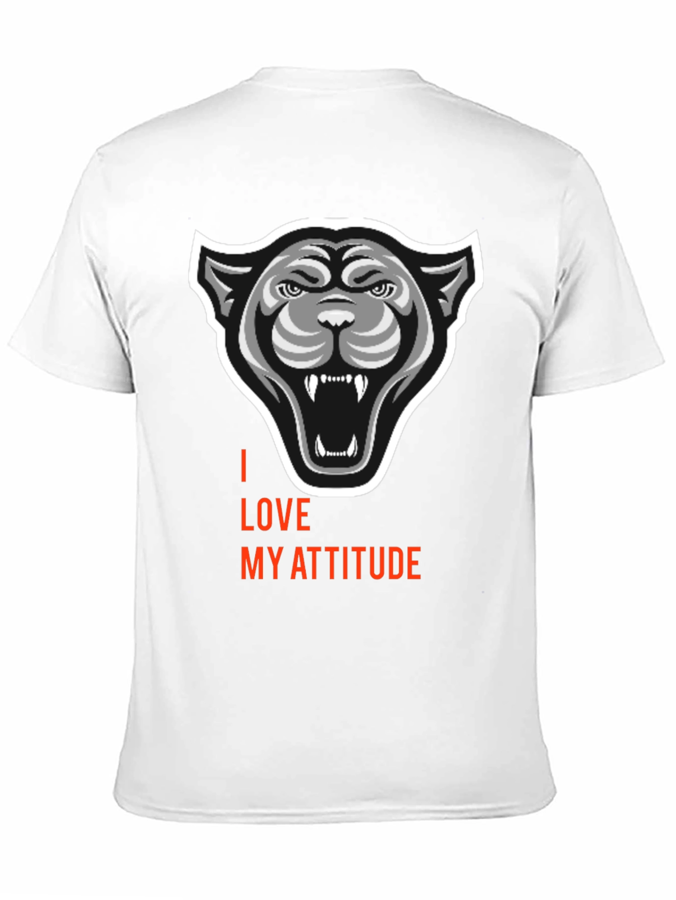 Black I Love My Attitude Black Graphic Tee view 11