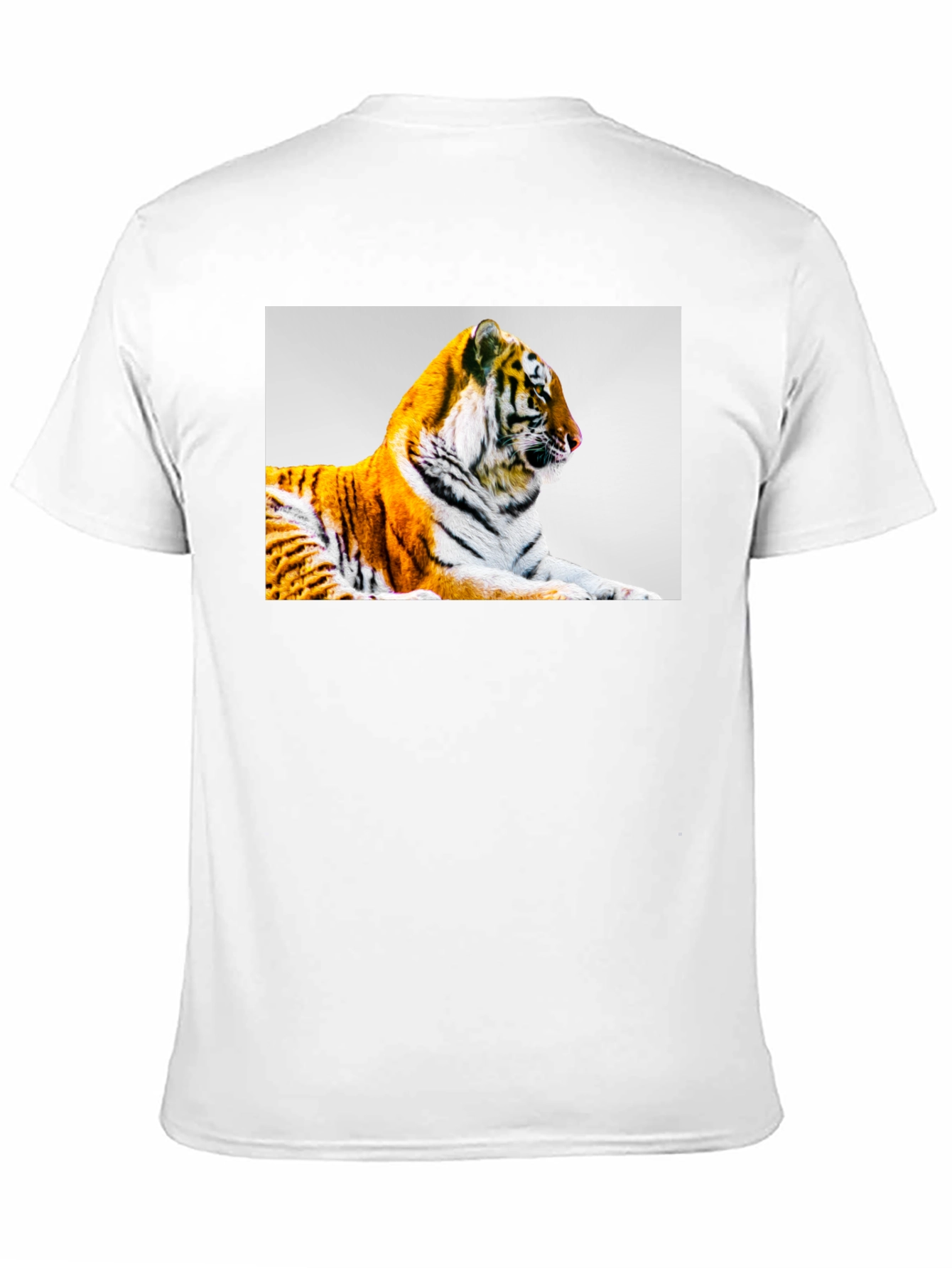 Black Tiger Graphic Print Black T-Shirt view 11