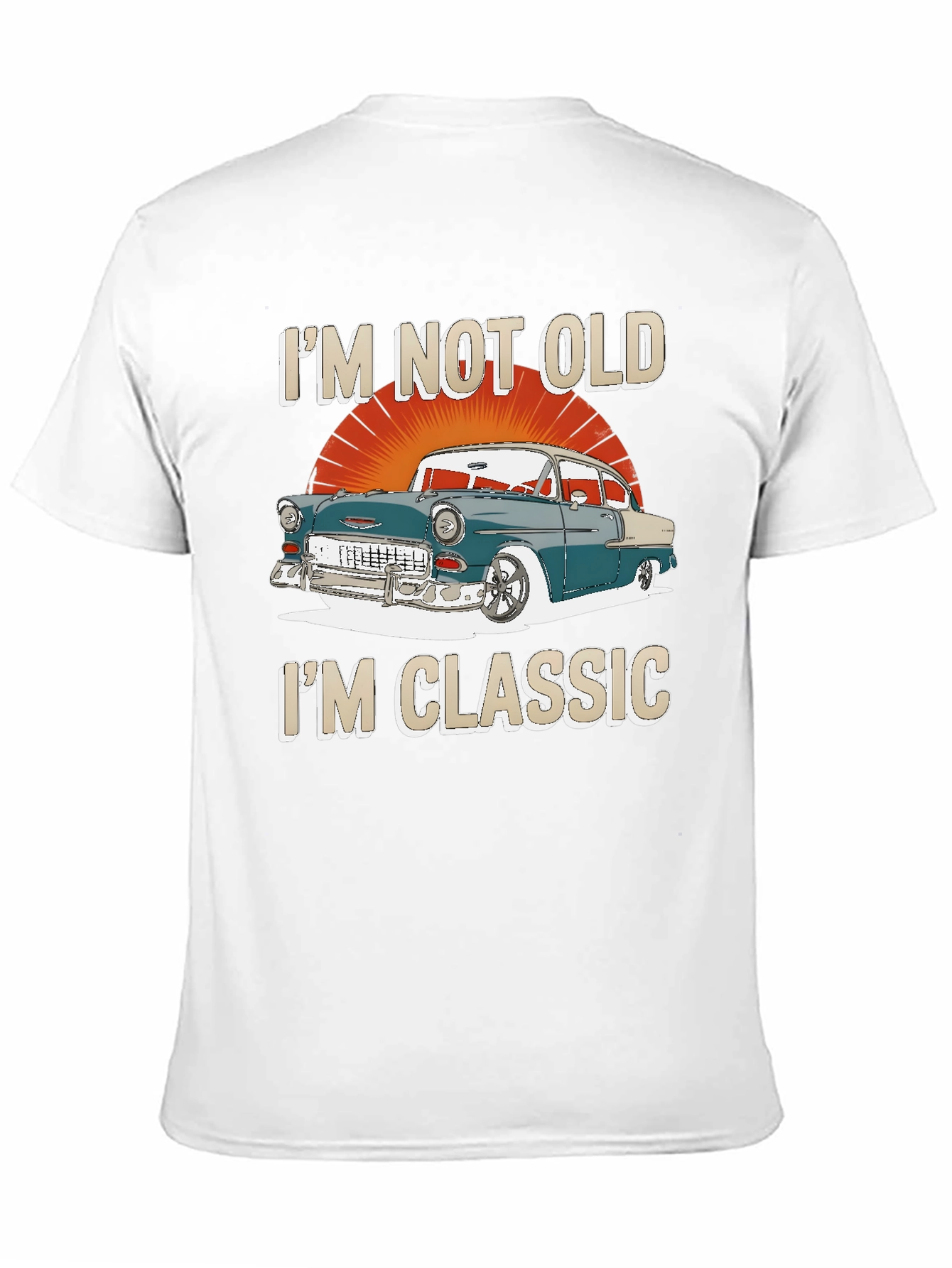 Black Classic Car Graphic T-Shirt - I'm Not Old, I'm Classic view 11