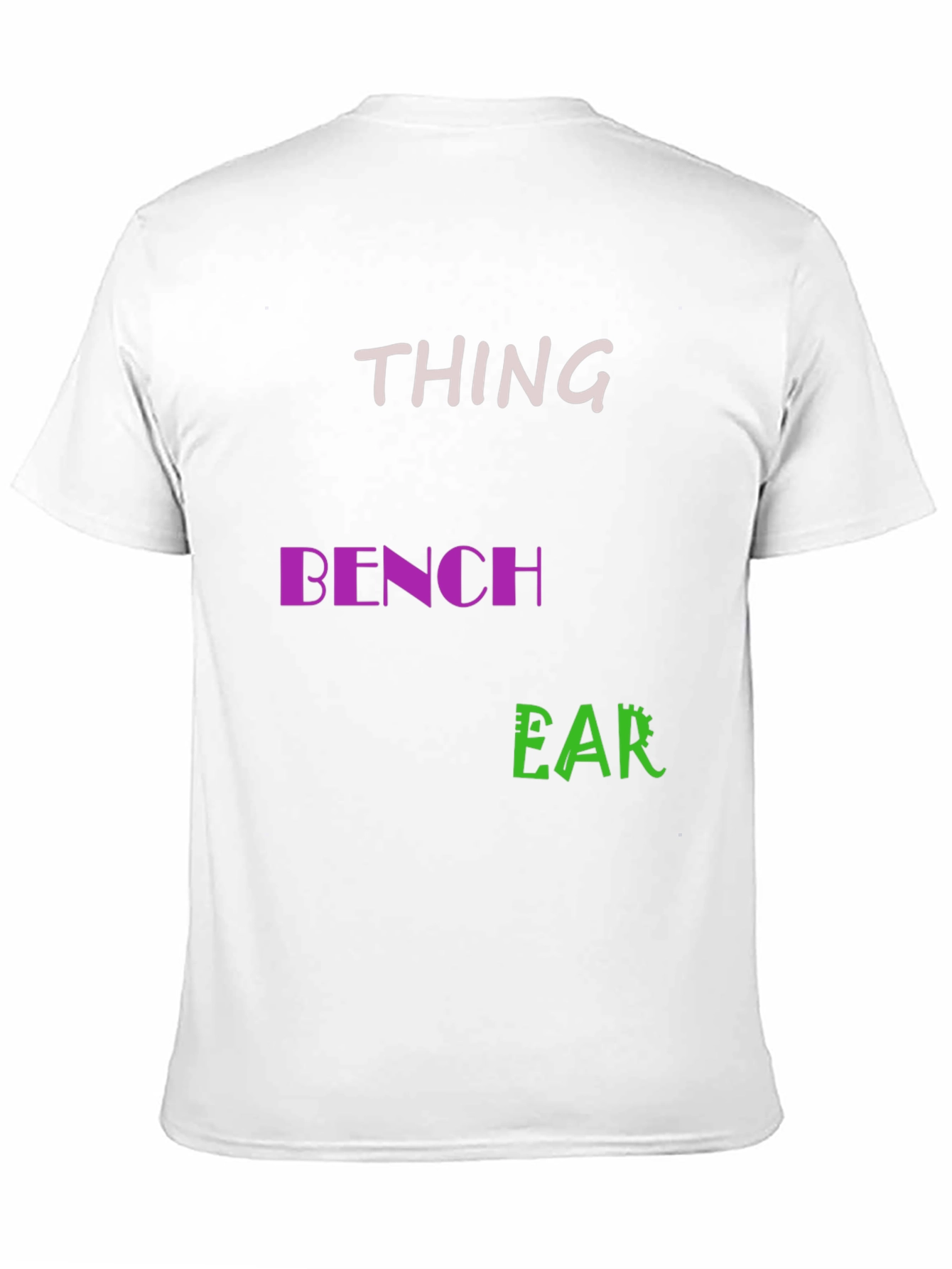 Black Thing Bench Ear Men's Black T-Shirt view 11