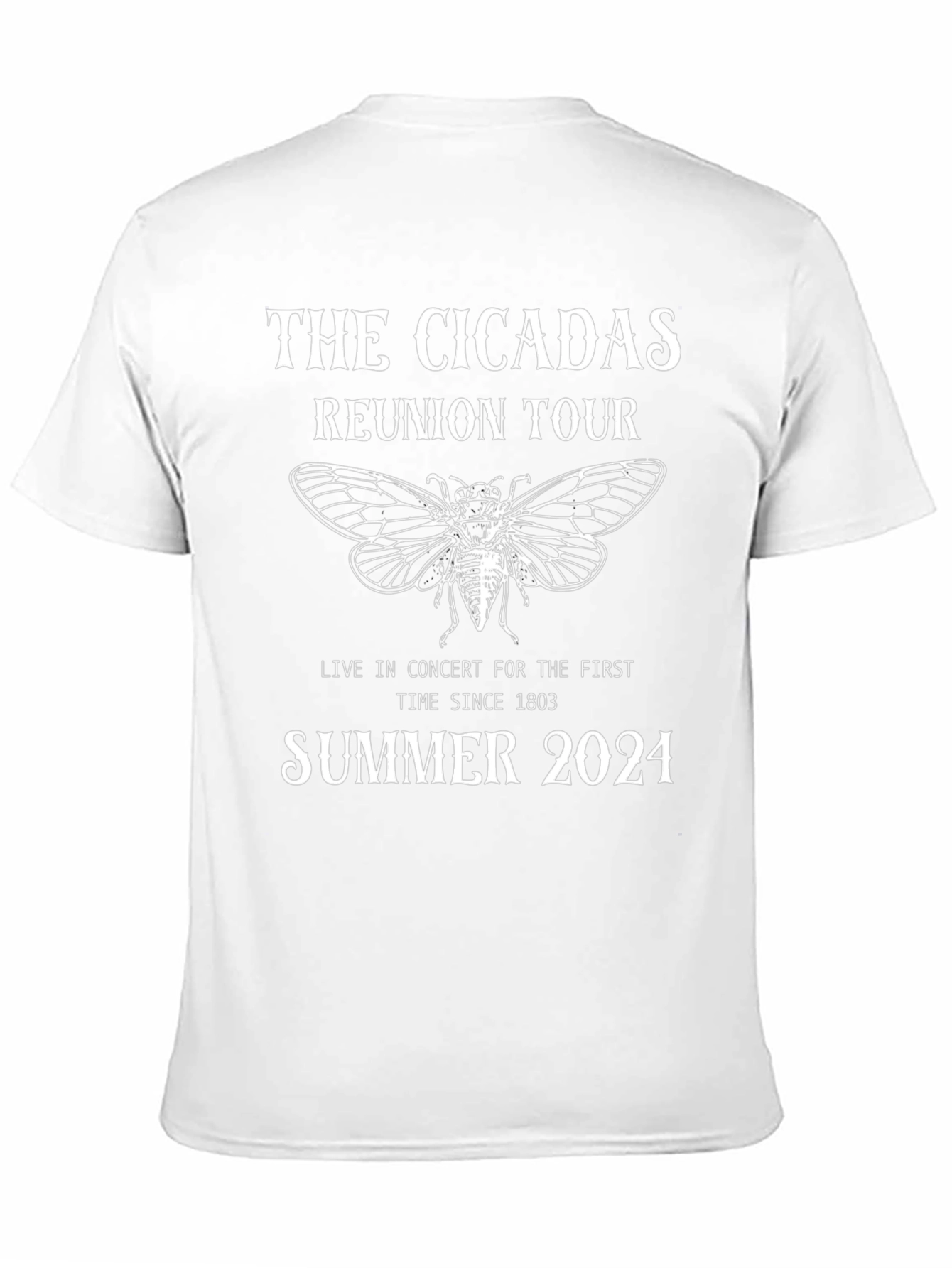 Black The Cicadas Reunion Tour 2024 T-Shirt view 11