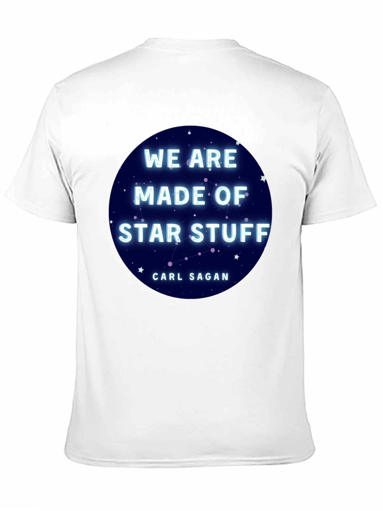 Black Cosmic Carl Sagan T-Shirt - We Are Star Stuff Tee view 11