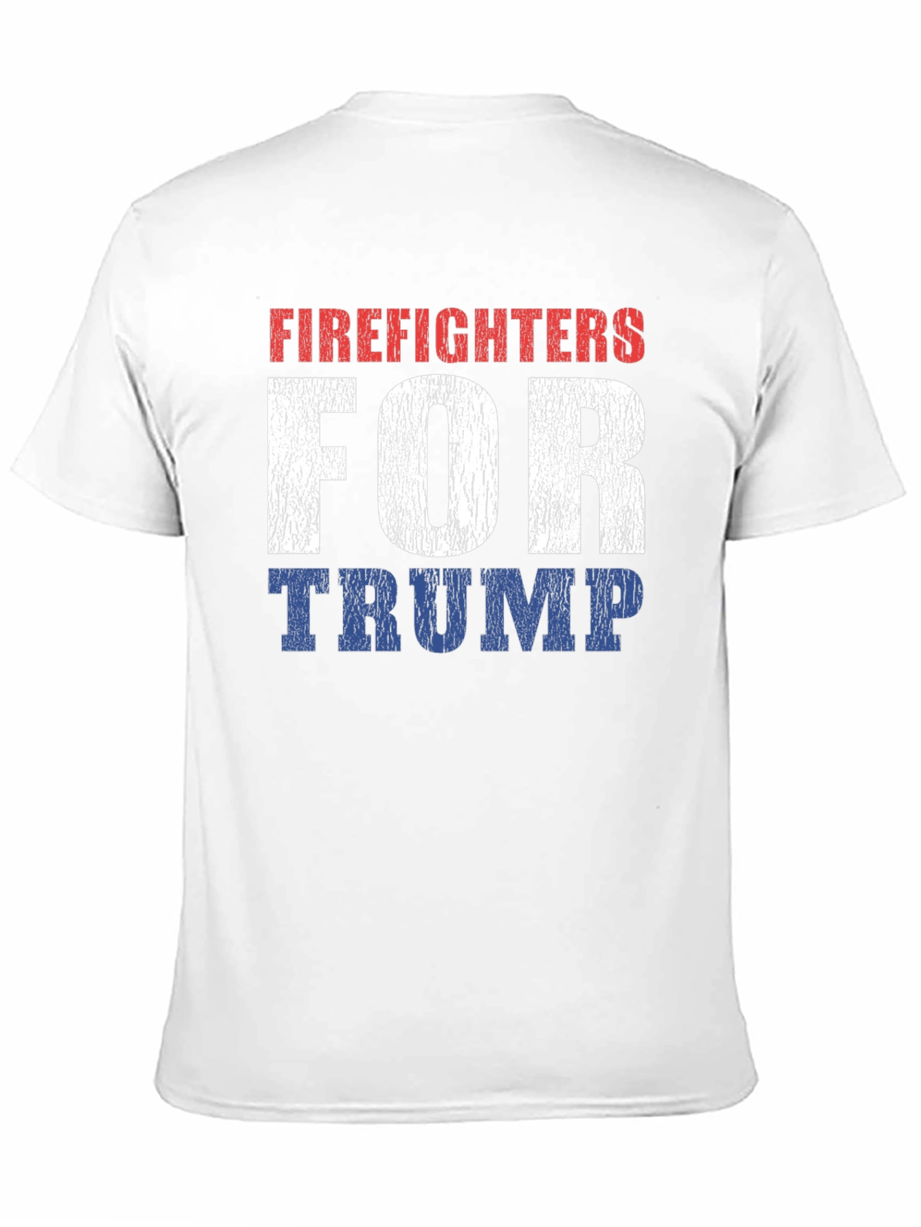 Black Firefighters for Trump Patriotic T-Shirt view 11