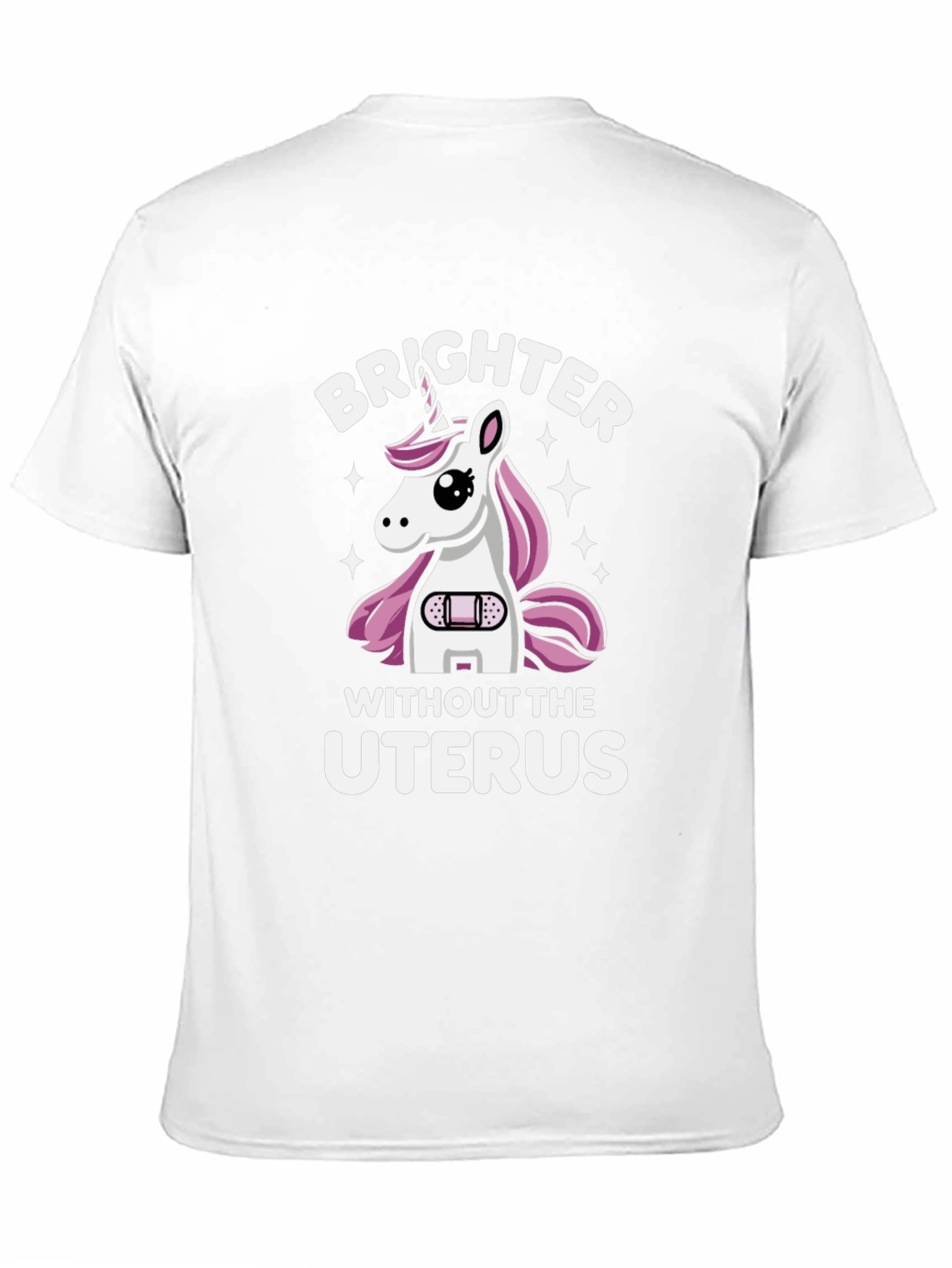 Black Brighter Without The Uterus Graphic Tee view 11