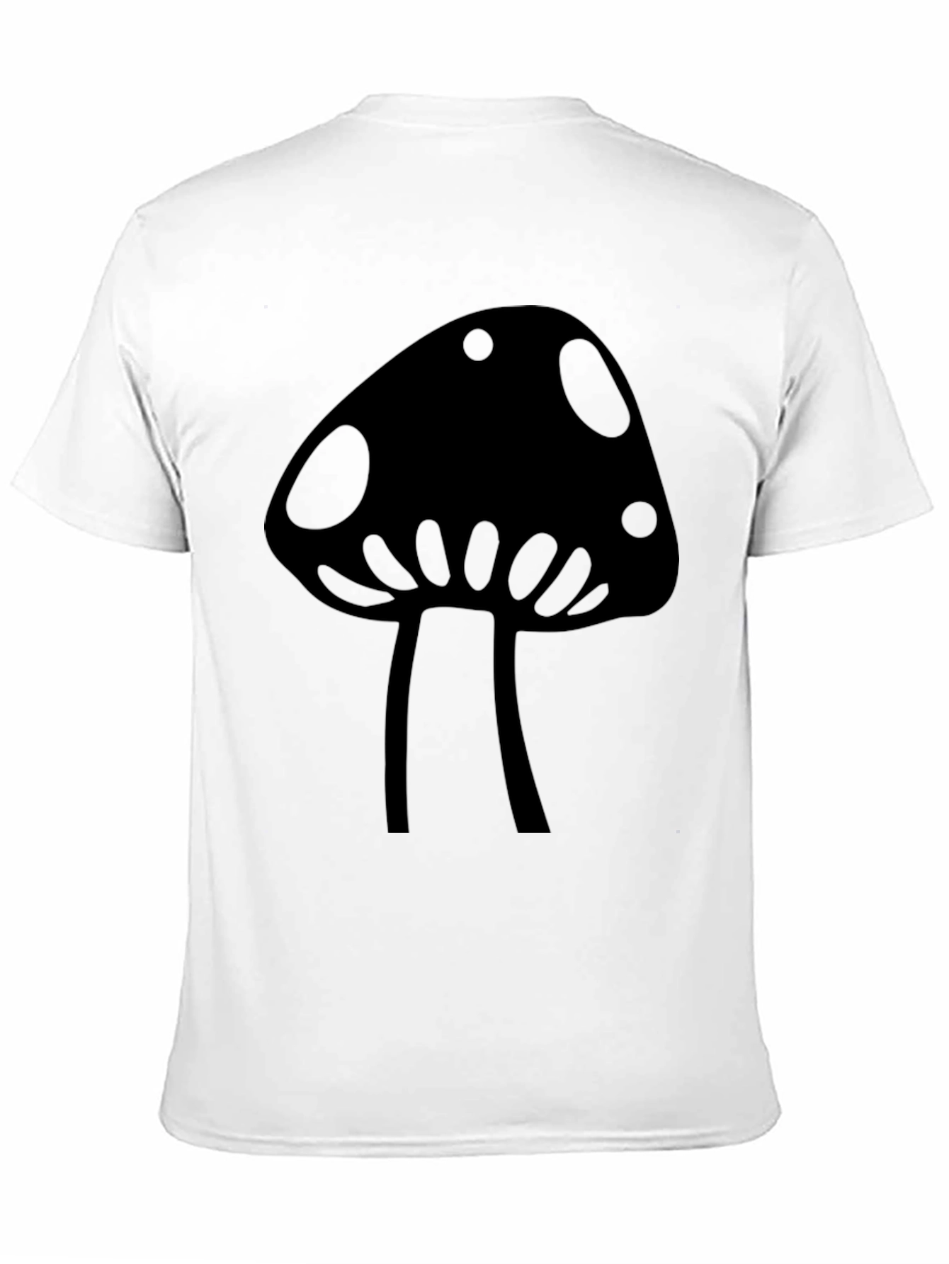 Black Mushroom Graphic Tee - Cool & Casual view 11