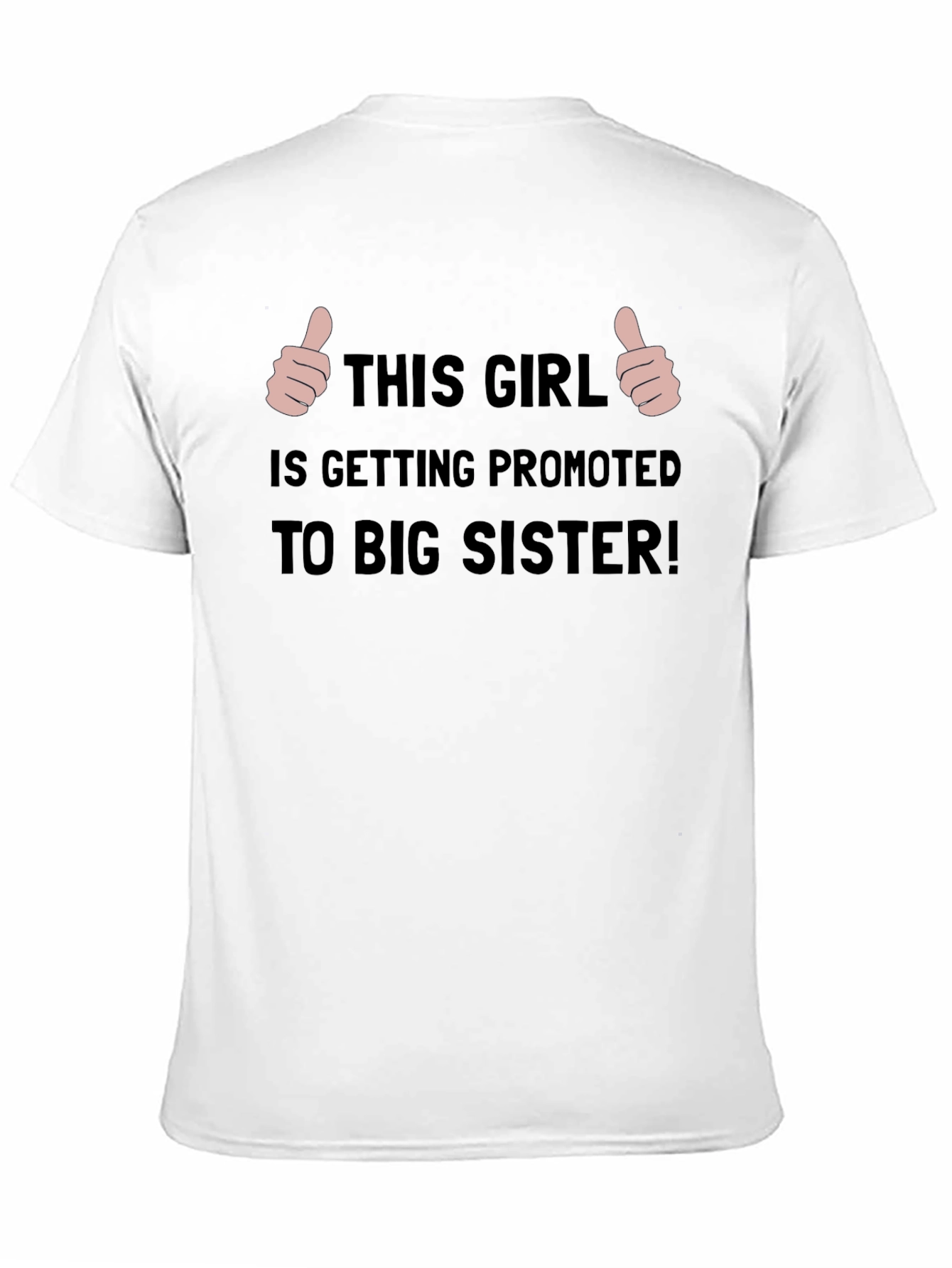 Black Promoted to Big Sister T-Shirt view 11
